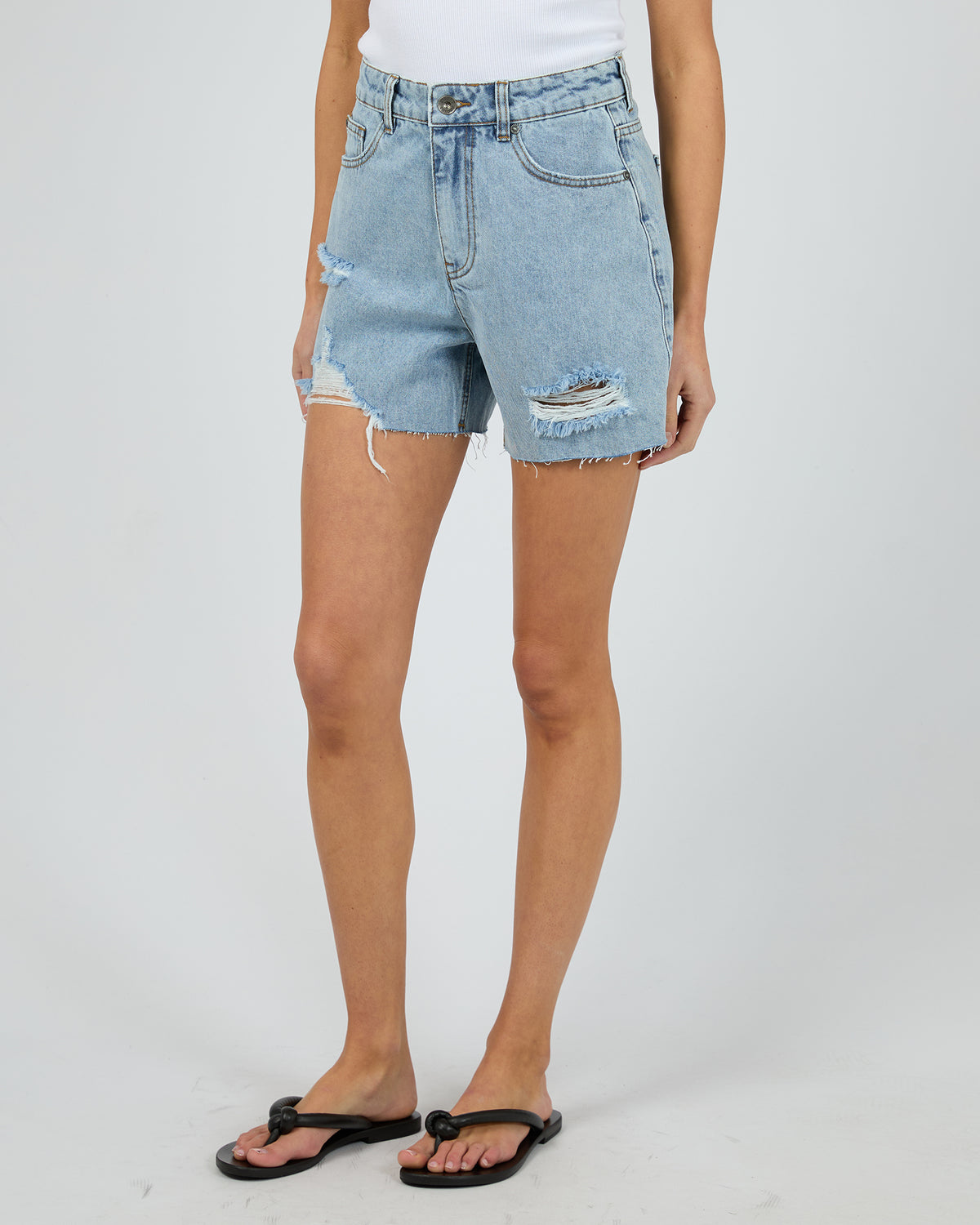 Kyia Short Destroyed Light Blue