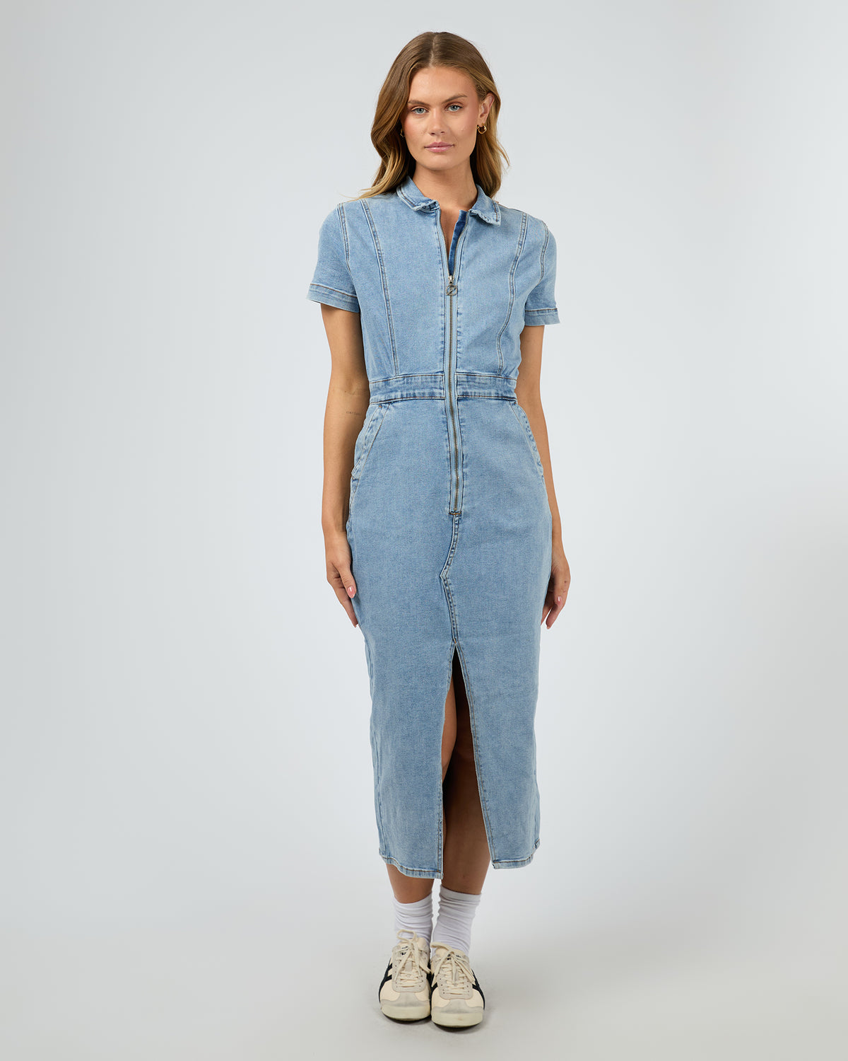 Boston Midi Dress Light Blue