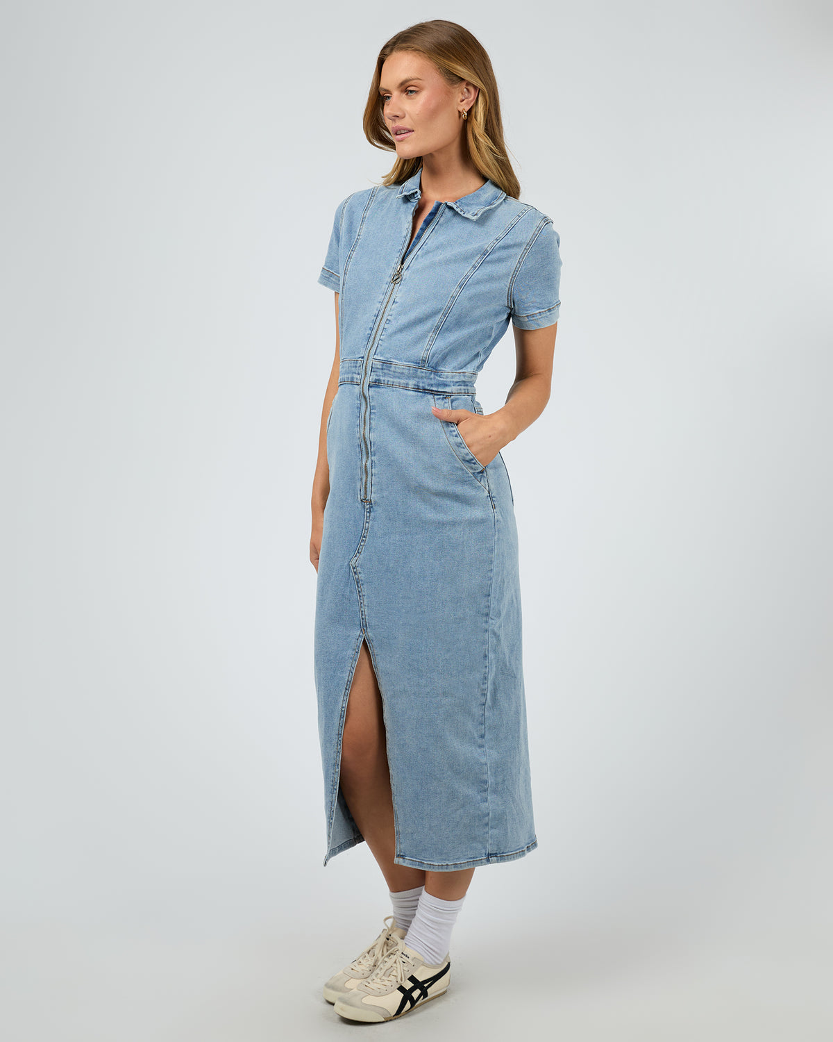 Boston Midi Dress Light Blue