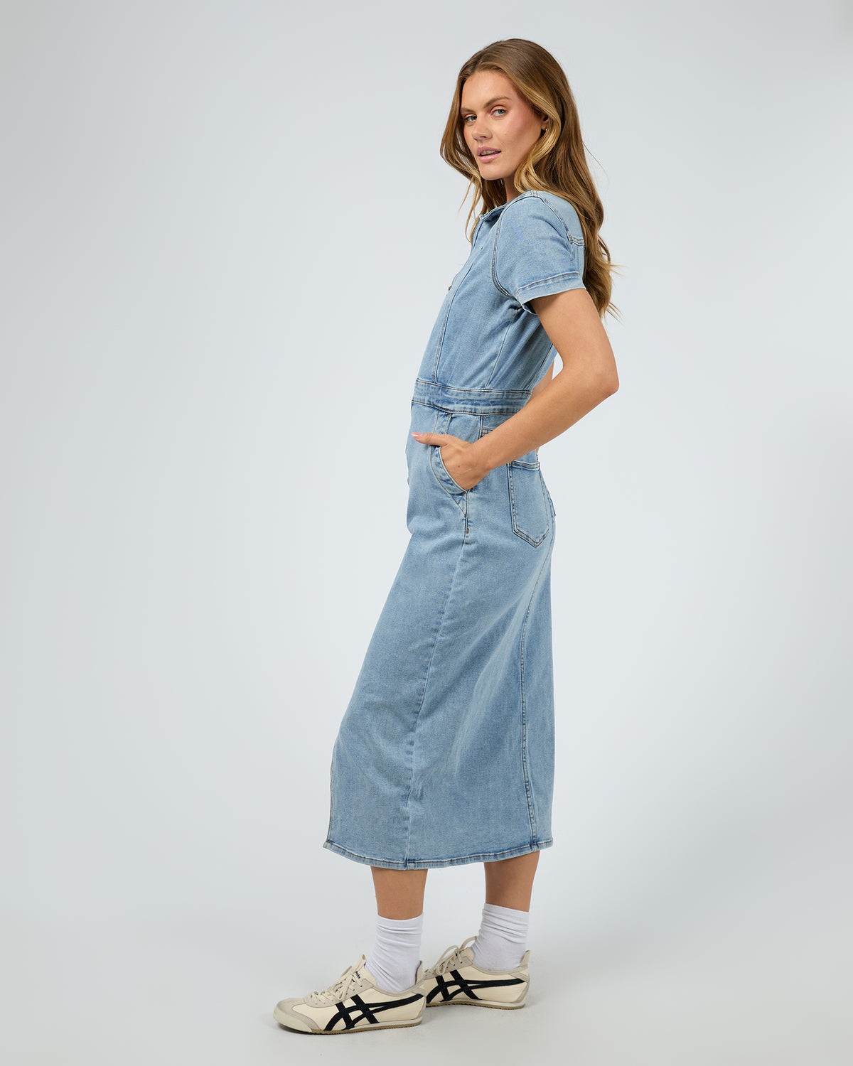 Boston Midi Dress Light Blue