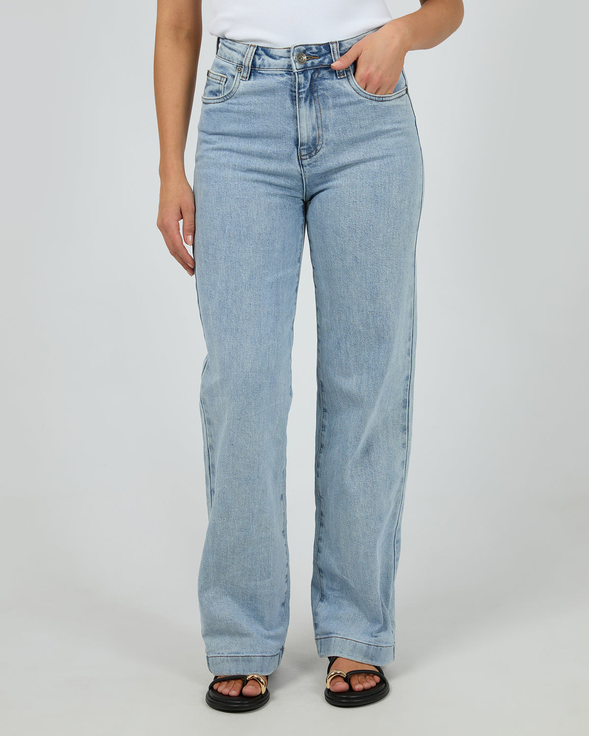 Hunter Comfort Wide Leg Jean Light Blue