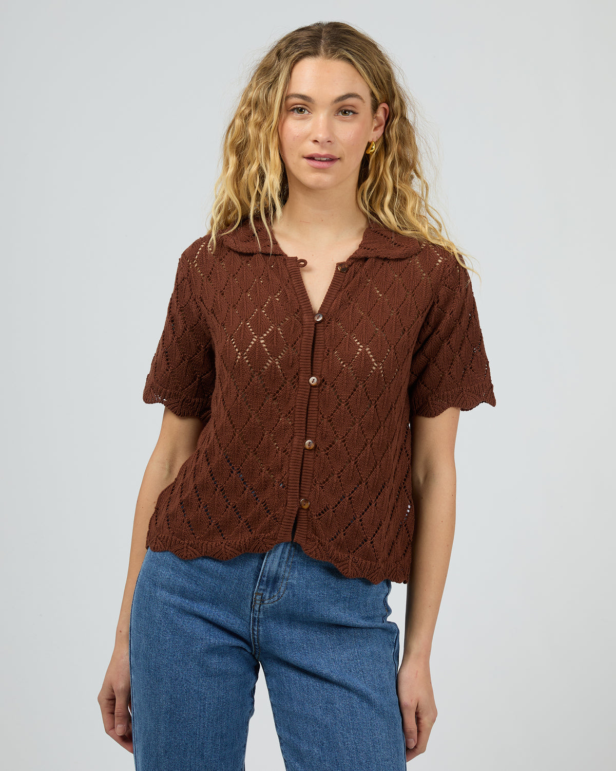 Hunter Top Brown