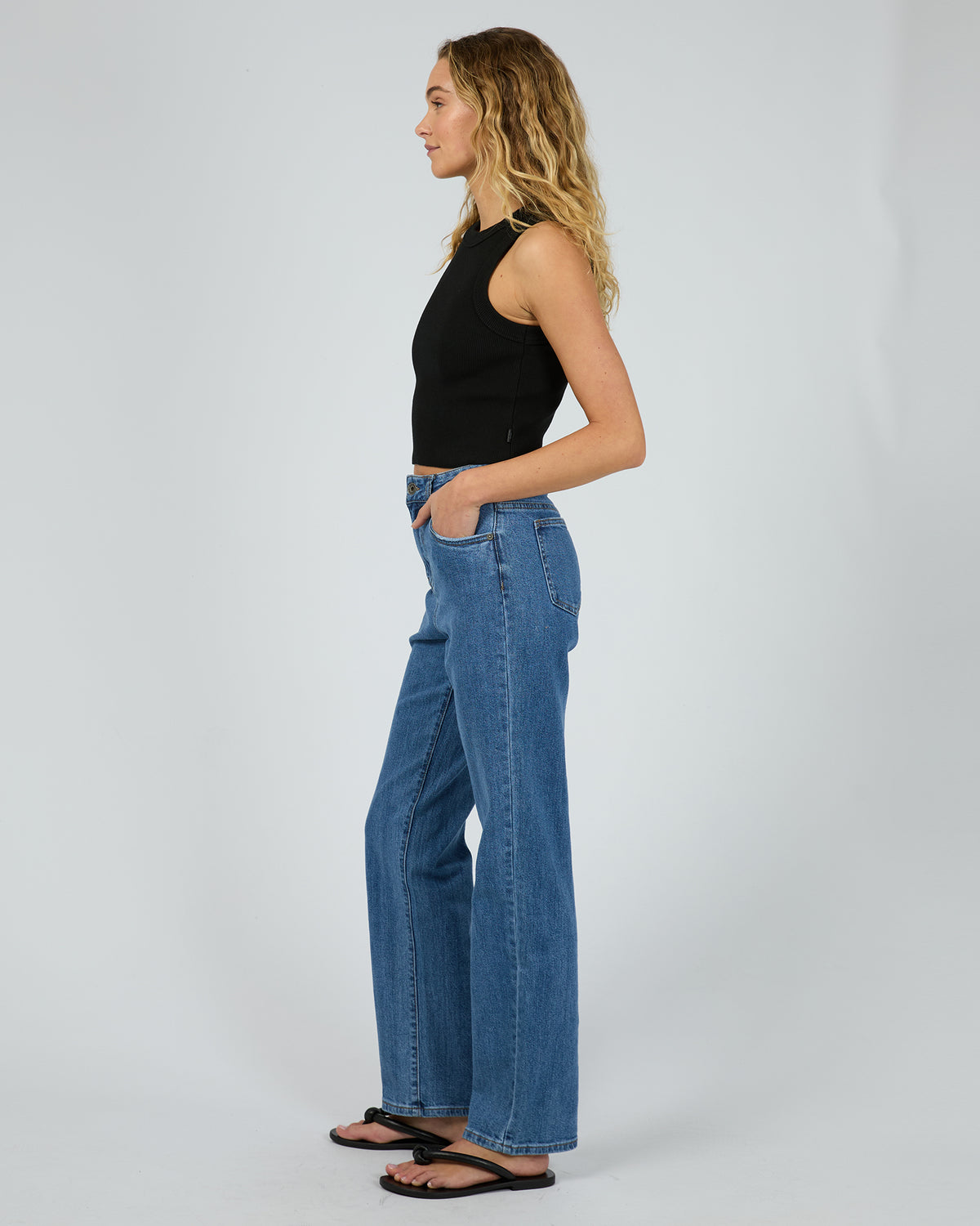Pia Labels Pia Crop Tank Black - Edge Clothing