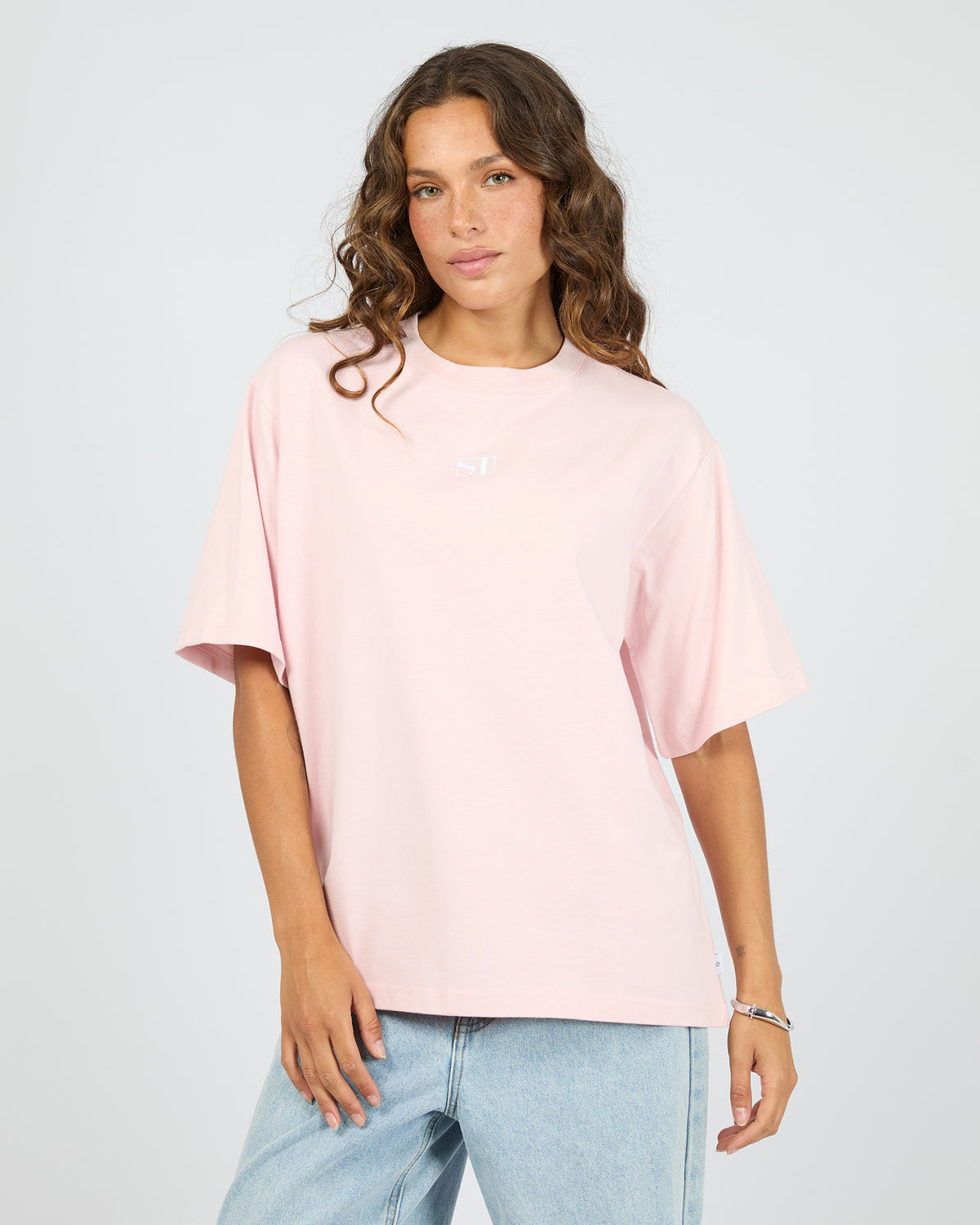 Silent Luxe Tee Pale Pink