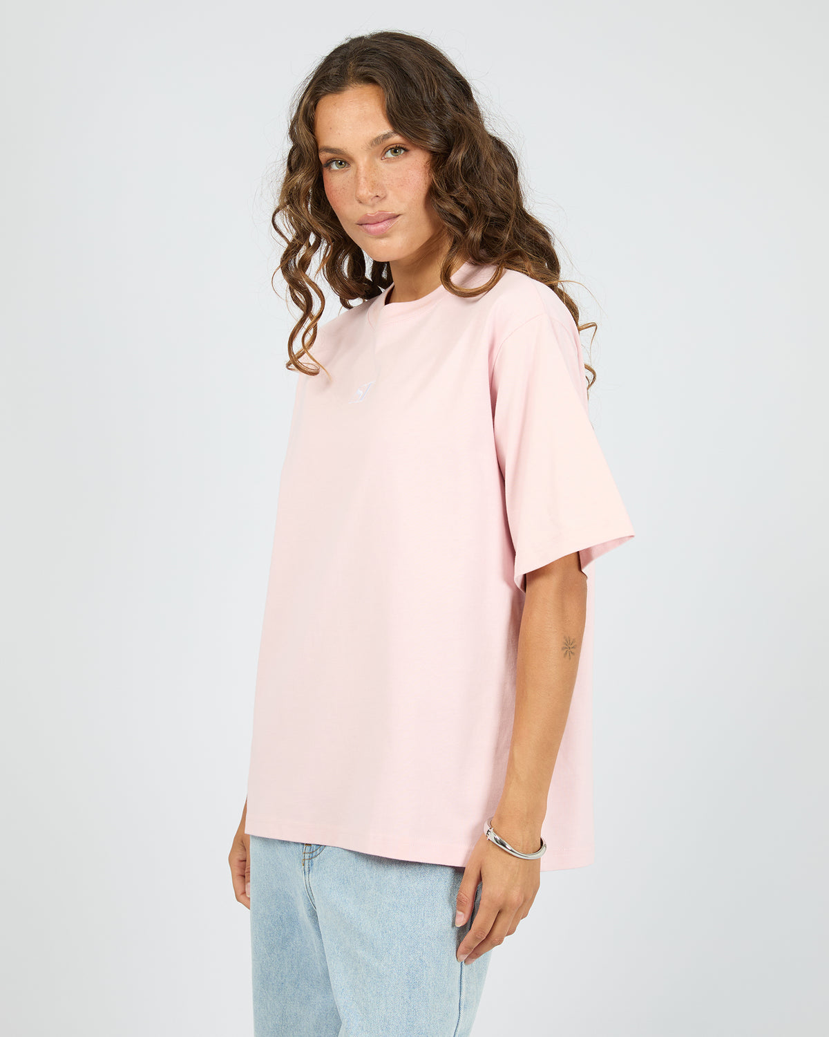 Silent Luxe Tee Pale Pink