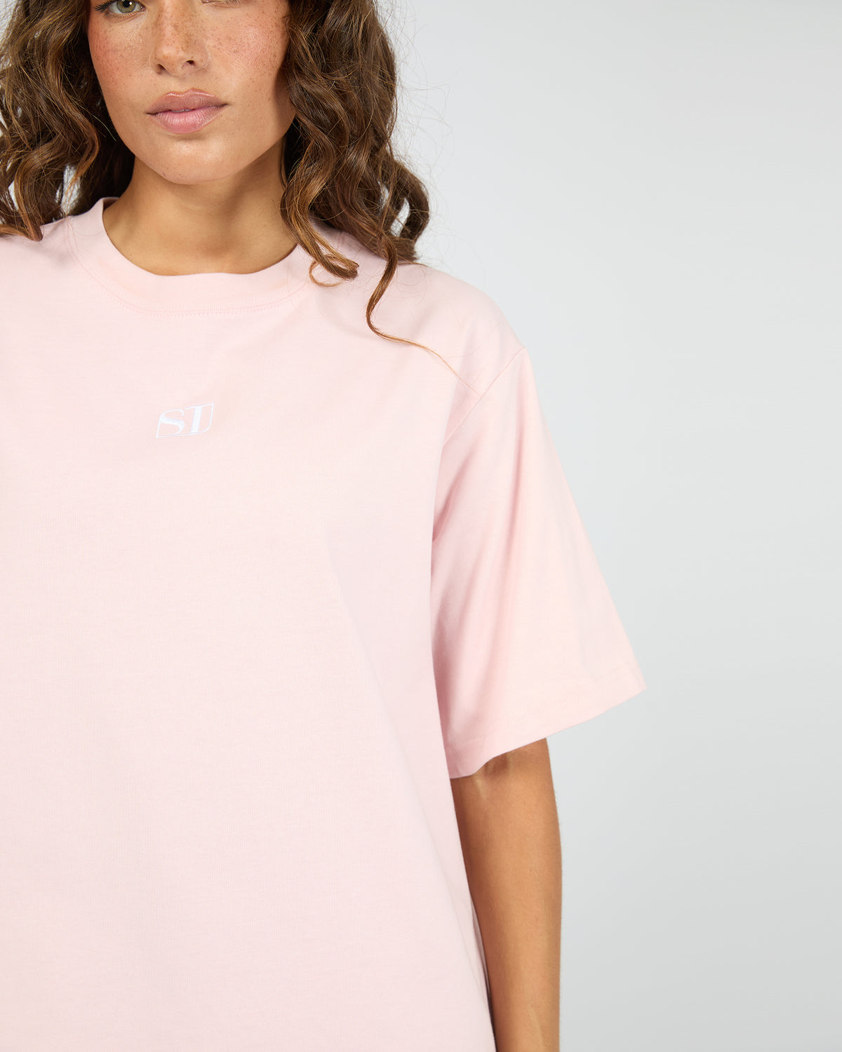 Silent Luxe Tee Pale Pink