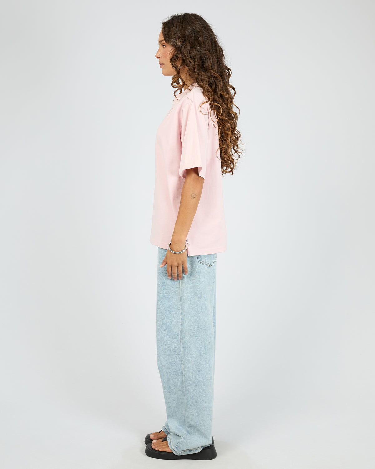Silent Luxe Tee Pale Pink