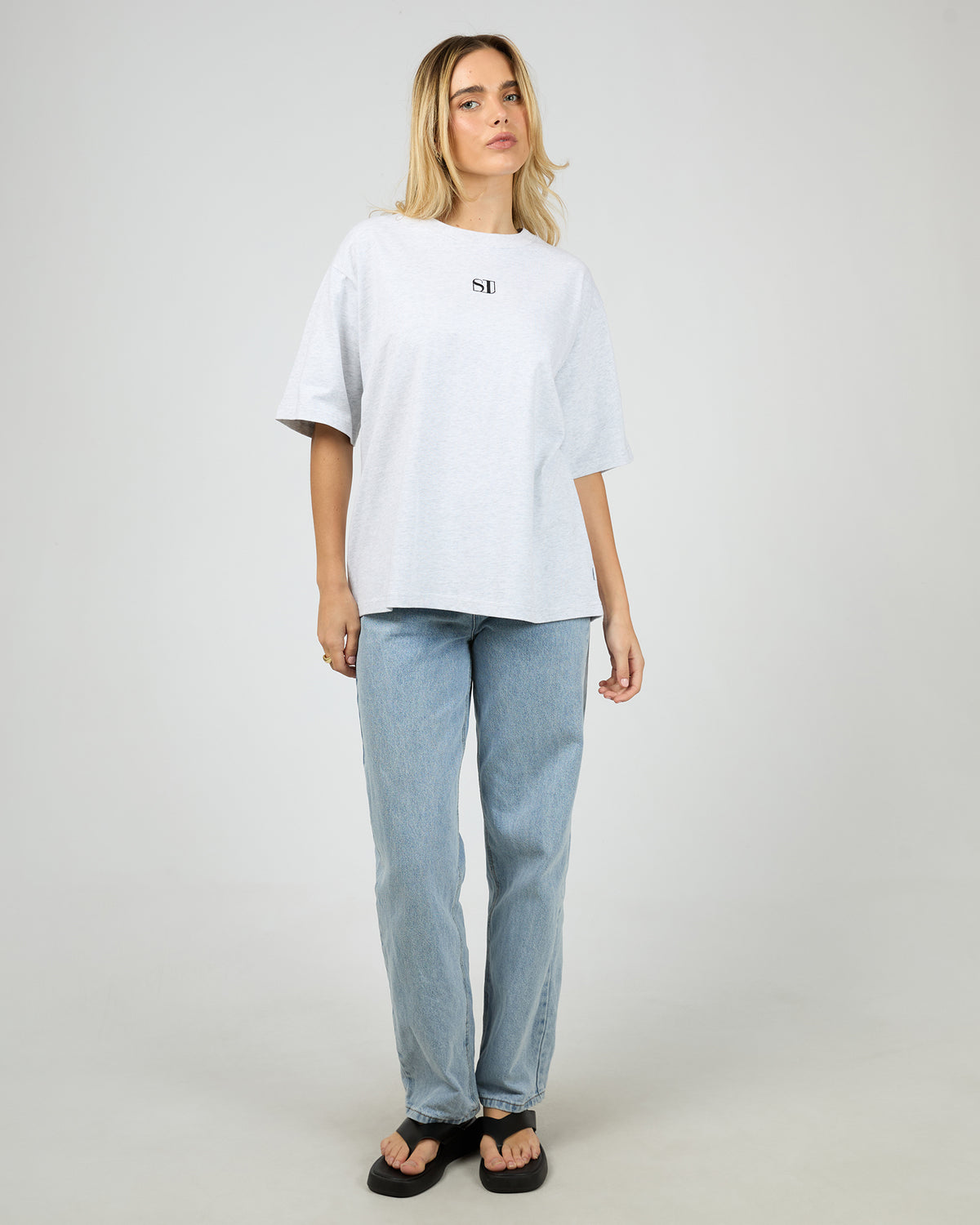 Silent Luxe Tee Snow Marle