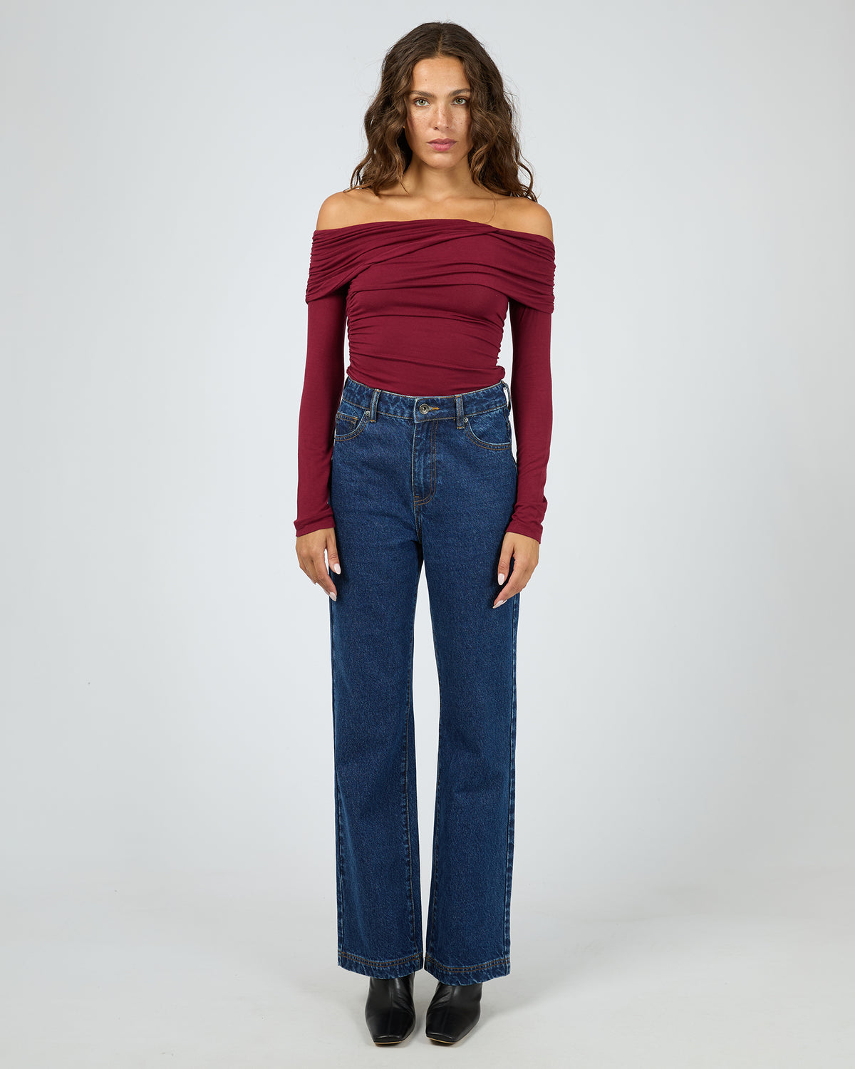 Cross Over Long Sleeve Cherry