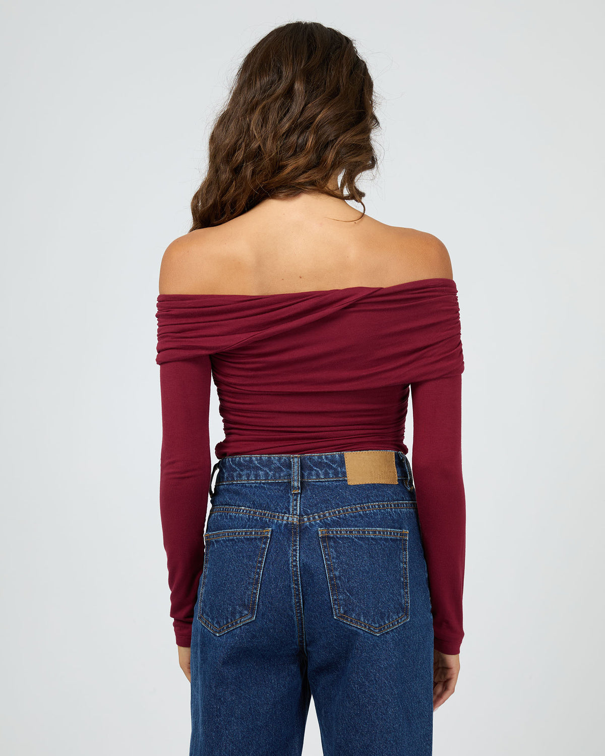 Cross Over Long Sleeve Cherry