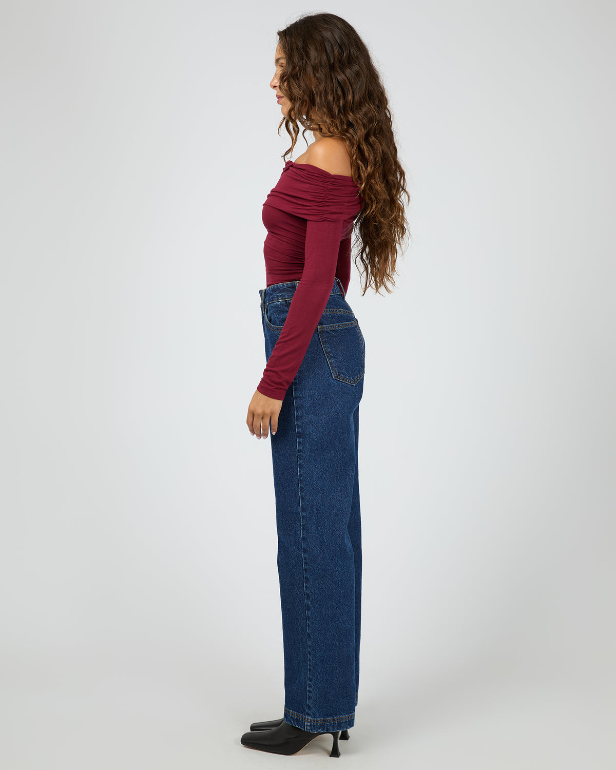 Cross Over Long Sleeve Cherry