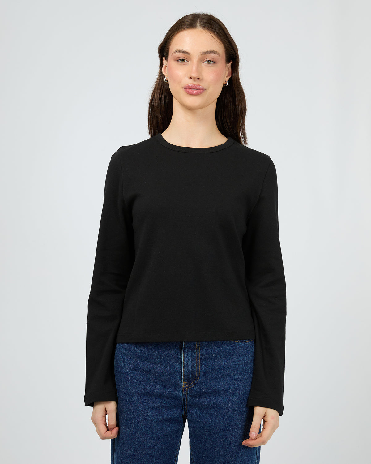 Regular Long Sleeve Tee Black