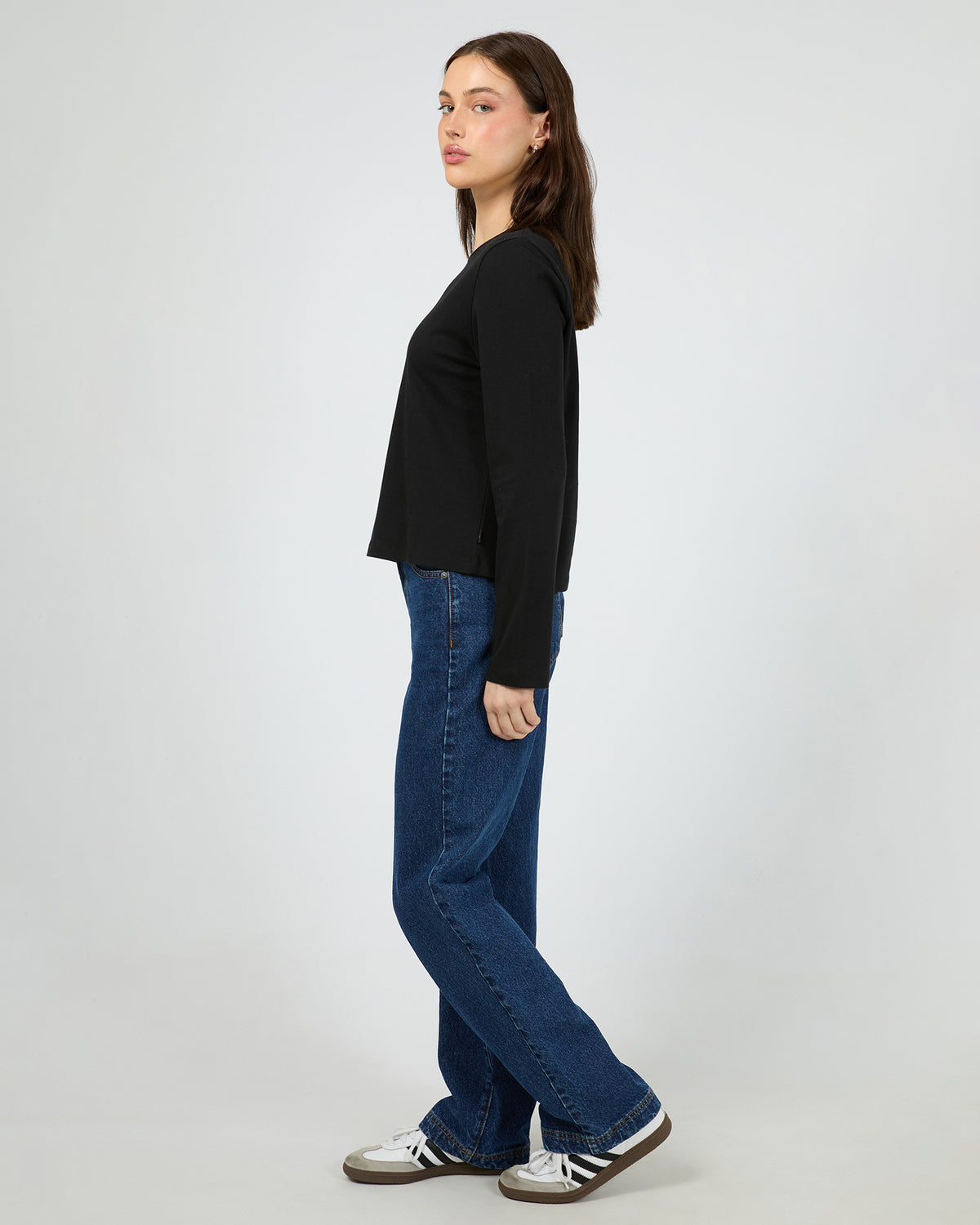 Regular Long Sleeve Tee Black