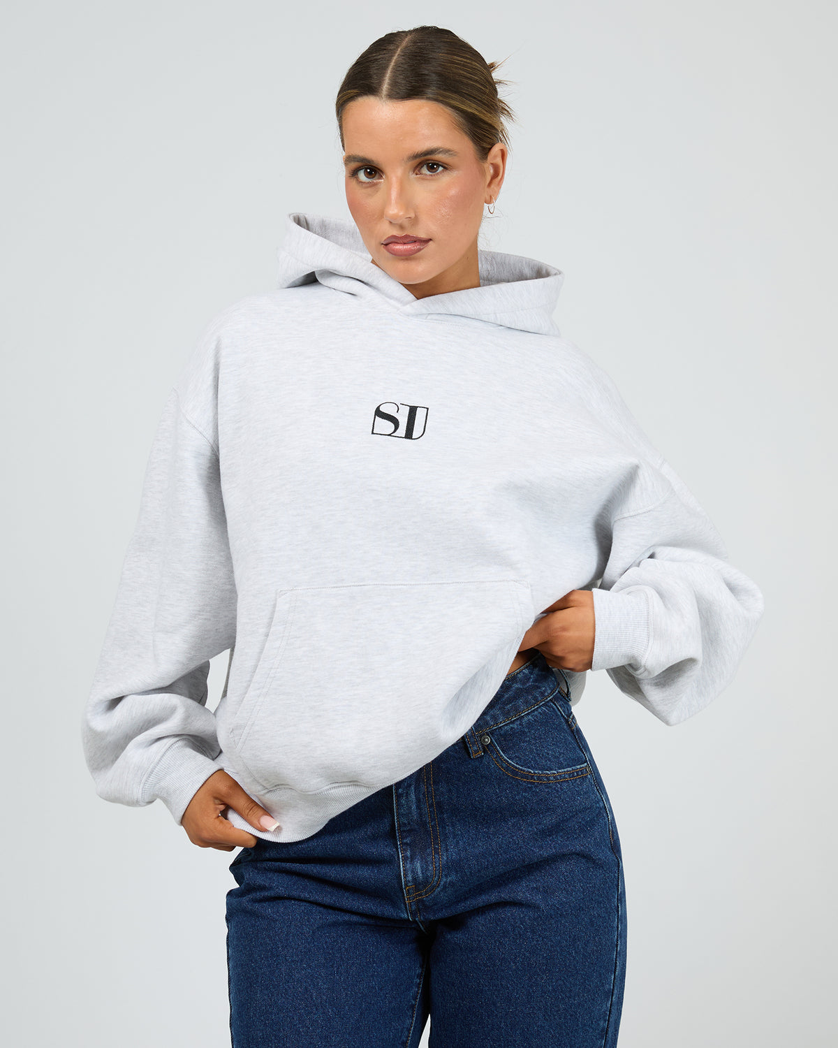 Silent Luke Hoodie Snow Marle