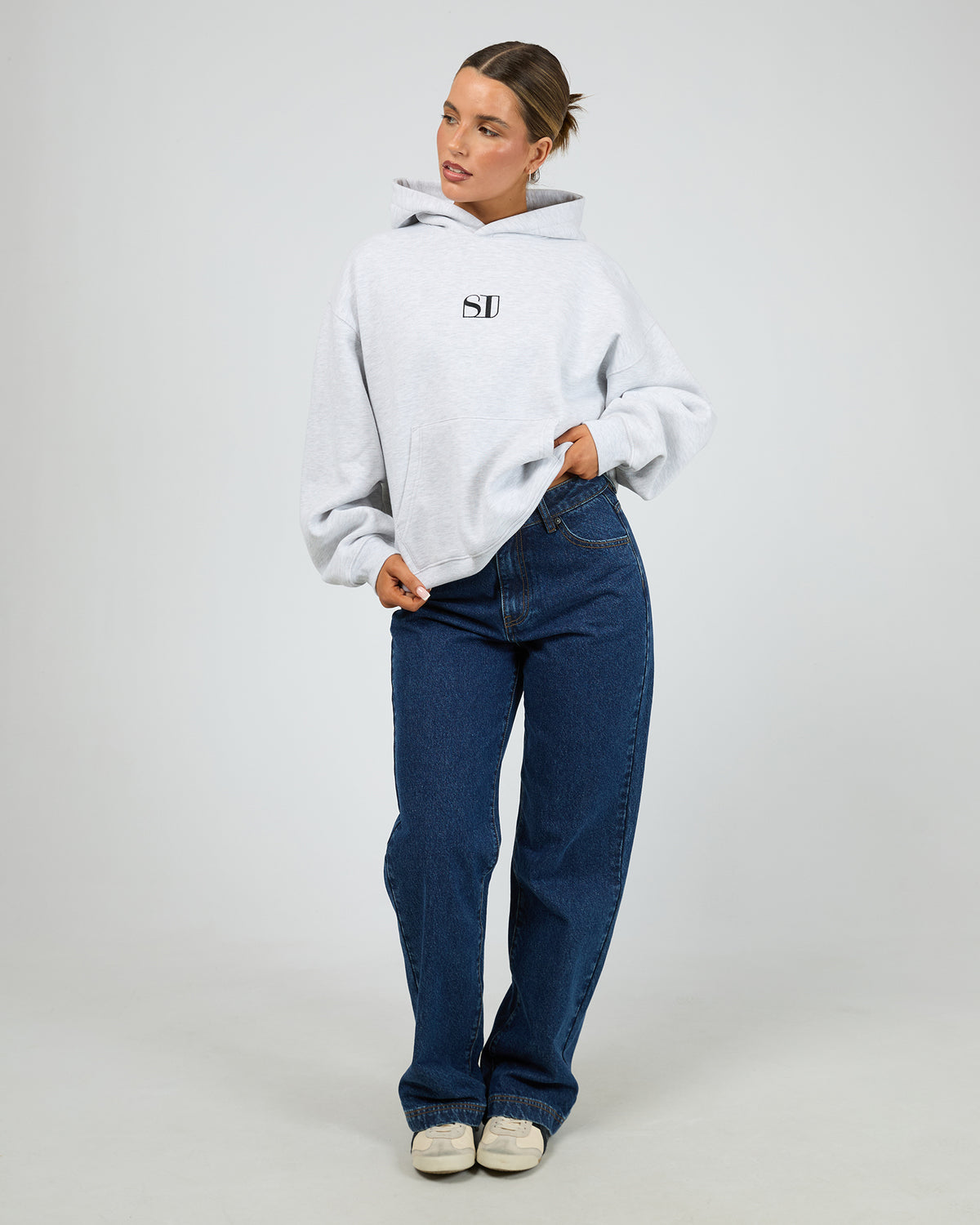 Silent Luke Hoodie Snow Marle
