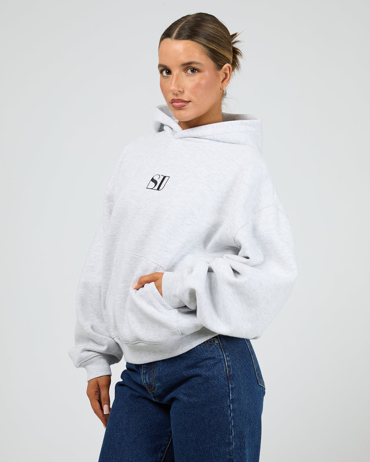 Silent Luke Hoodie Snow Marle