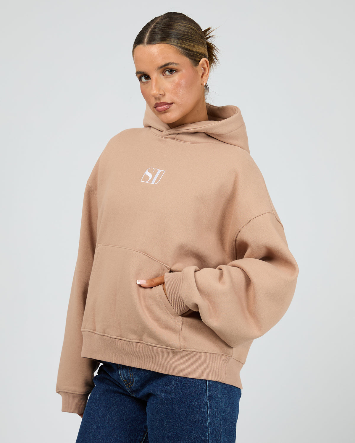 Silent Luke Hoodie Taupe