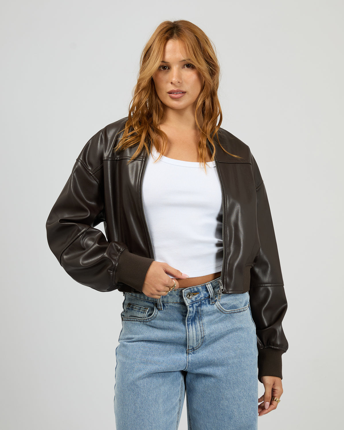 Luxe Bomber Jacket Chocolate