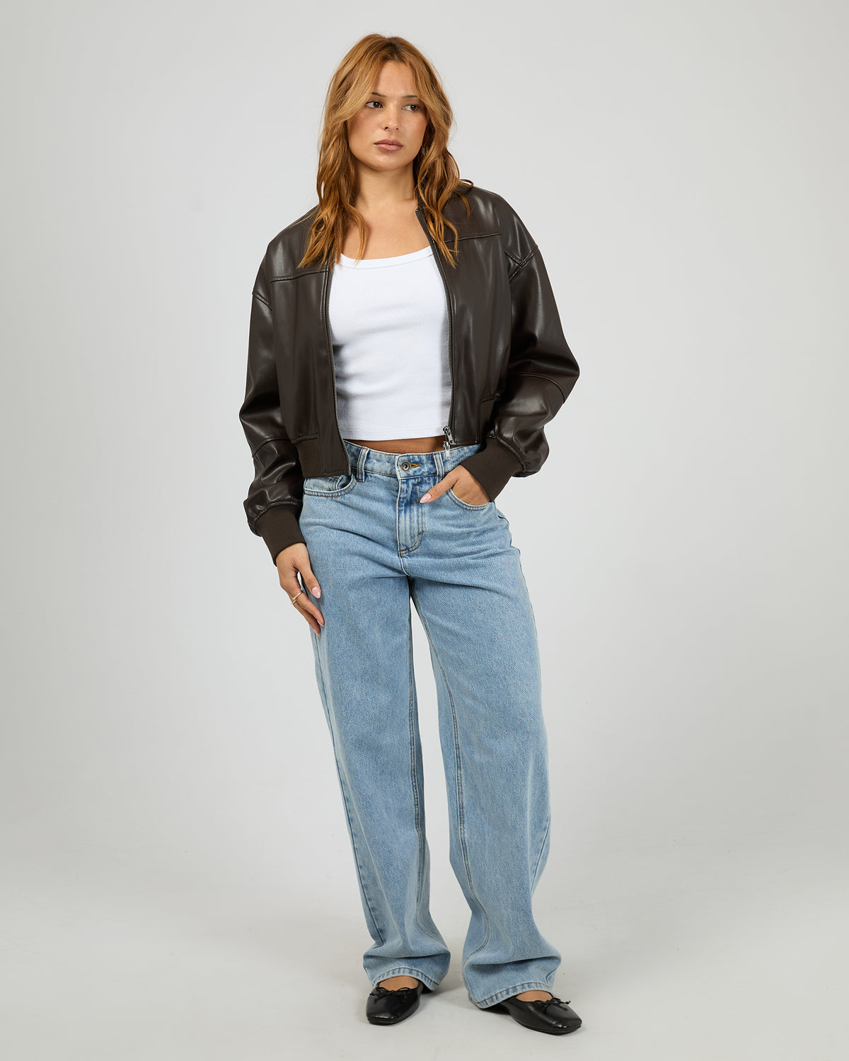 Luxe Bomber Jacket Chocolate
