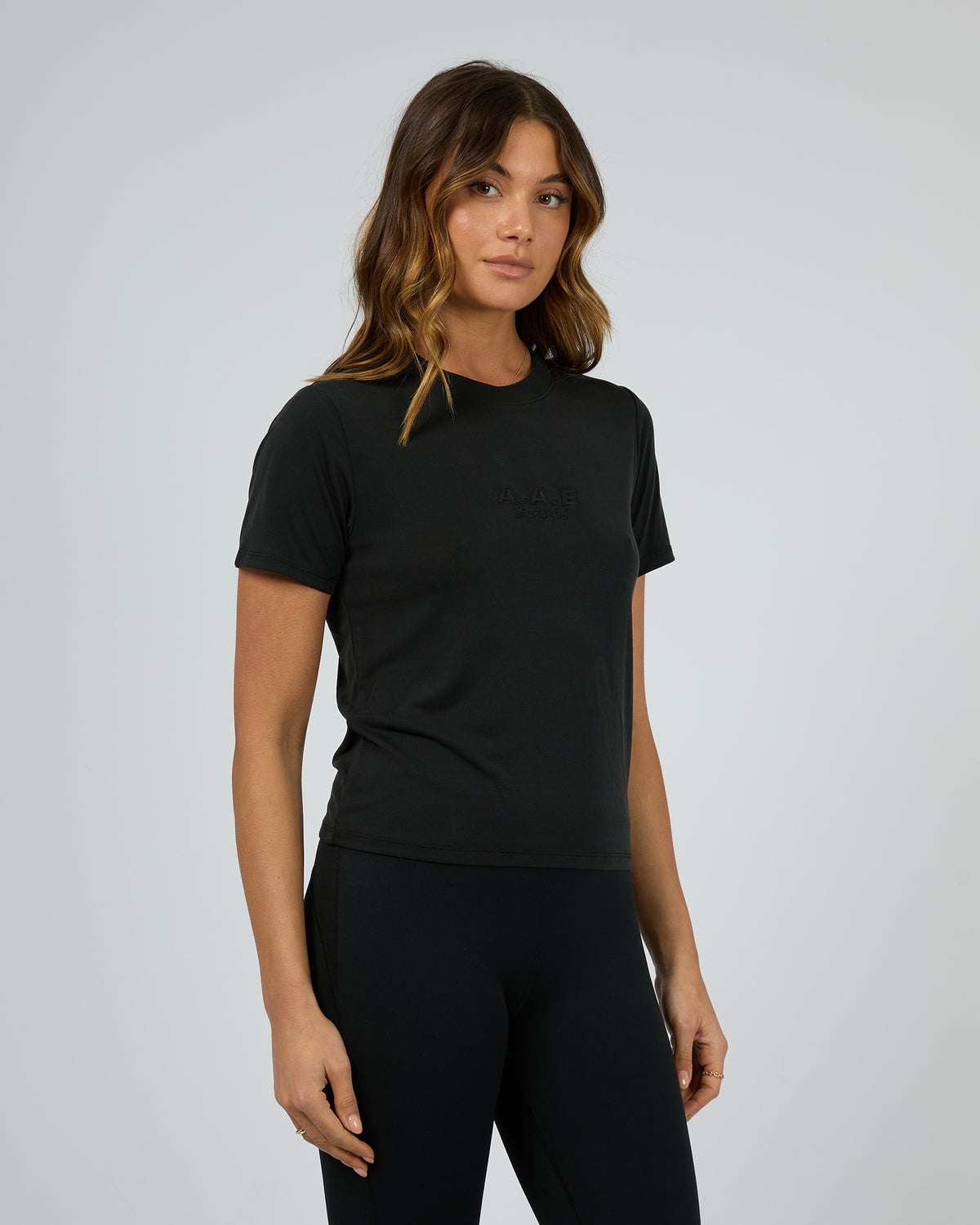 Luxe Active Tee Black