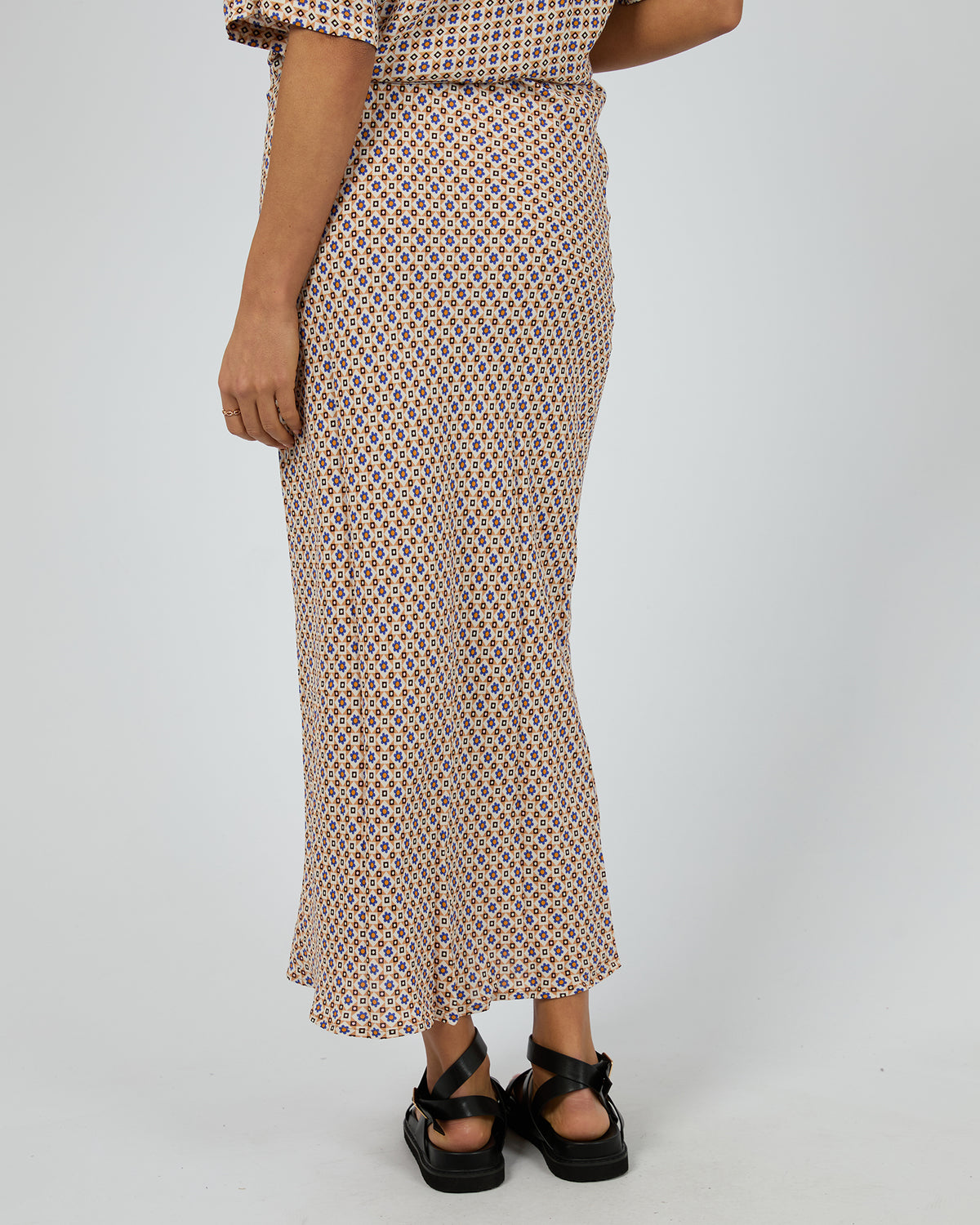 Harri Print Slip Skirt
