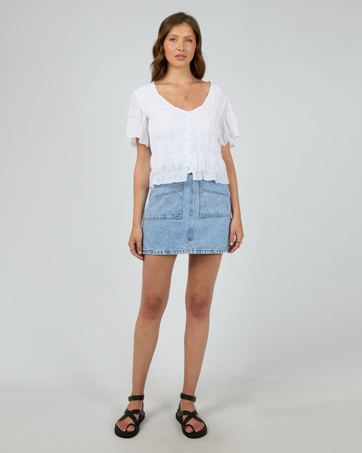 Maude Short Sleeve Shirt White