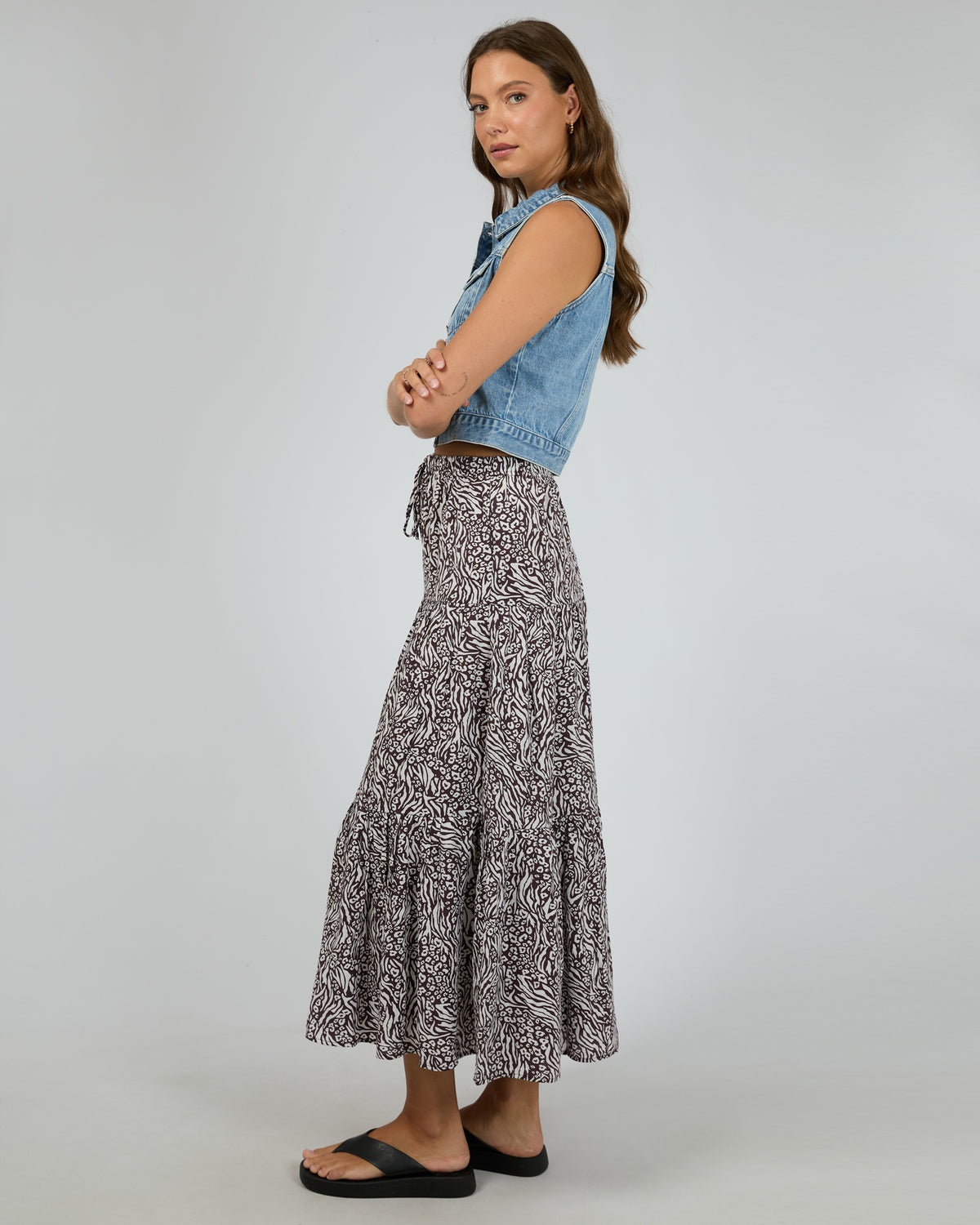 Mika Maxi Skirt Print
