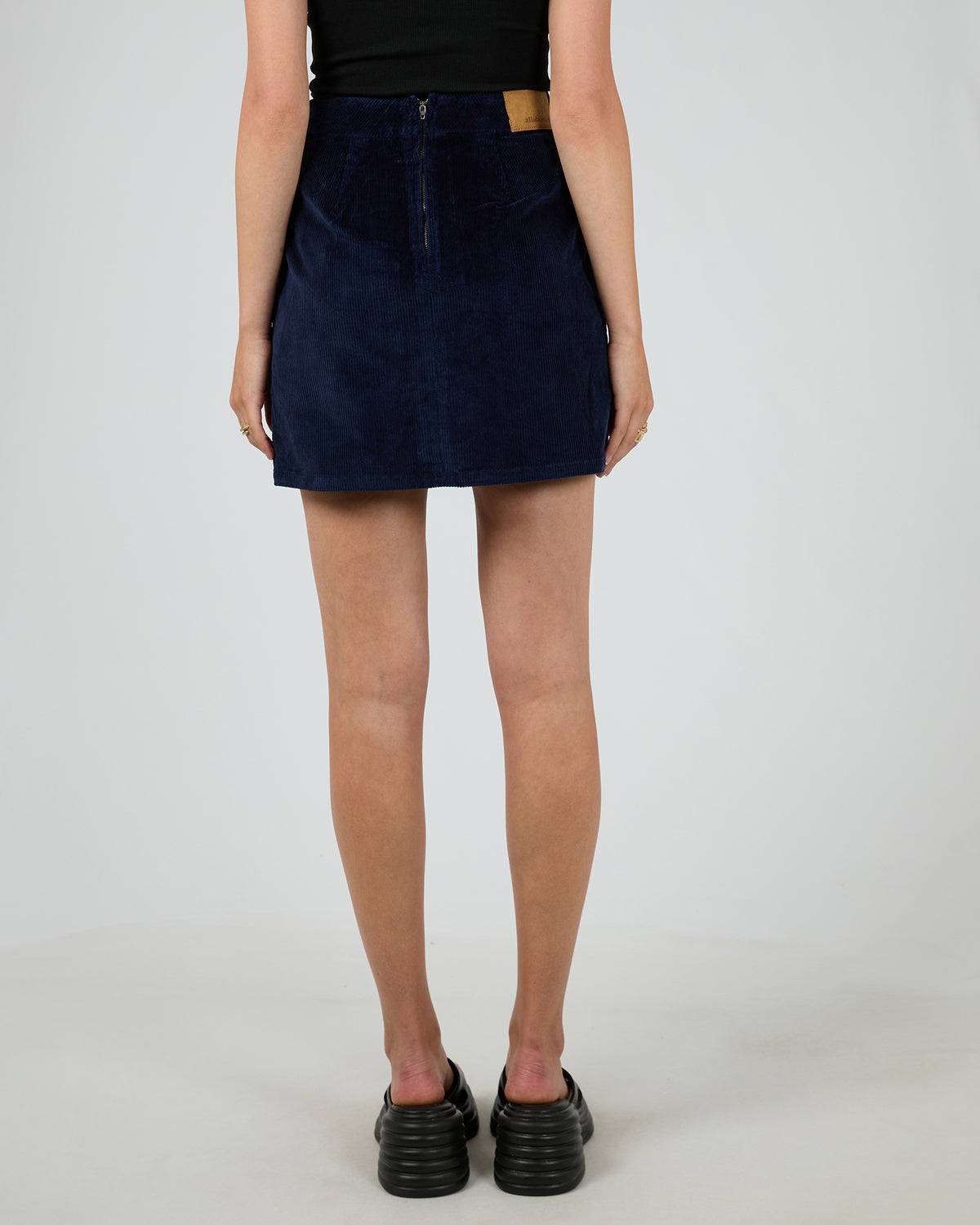 Gaia Cord Mini Skirt Navy