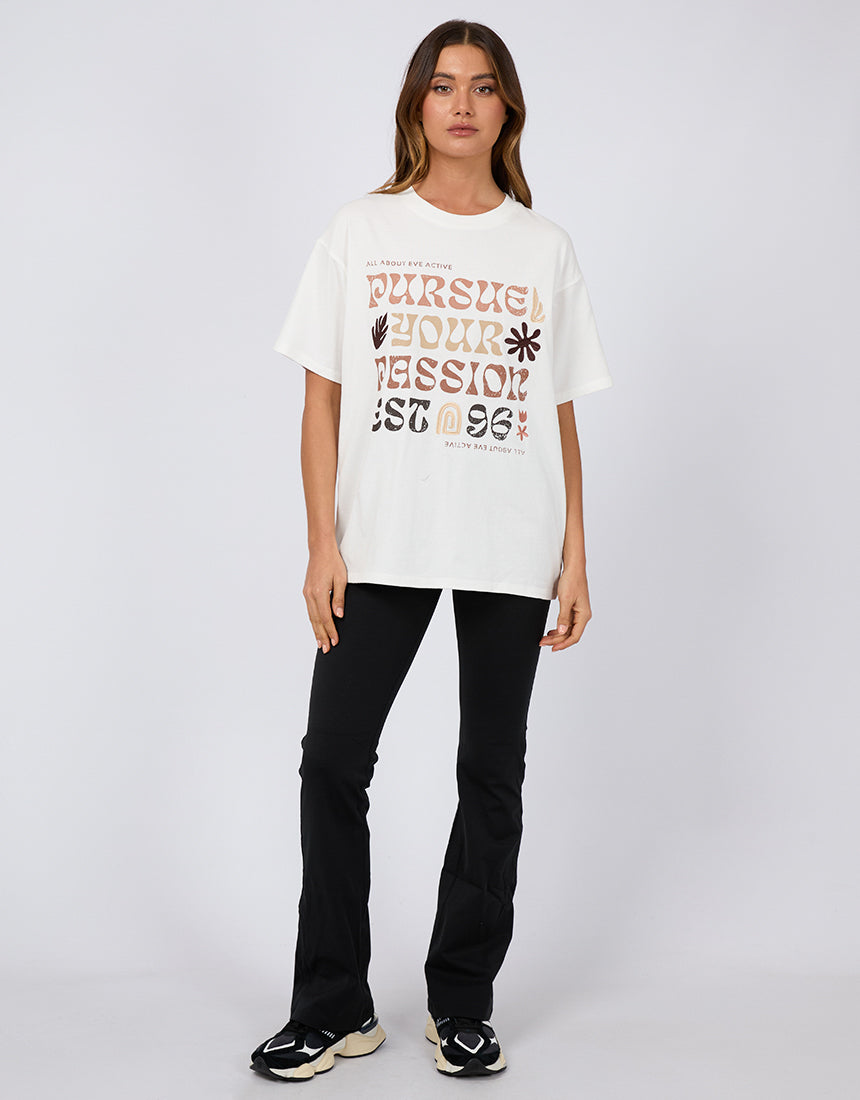 Passion Oversized Tee Vintage White