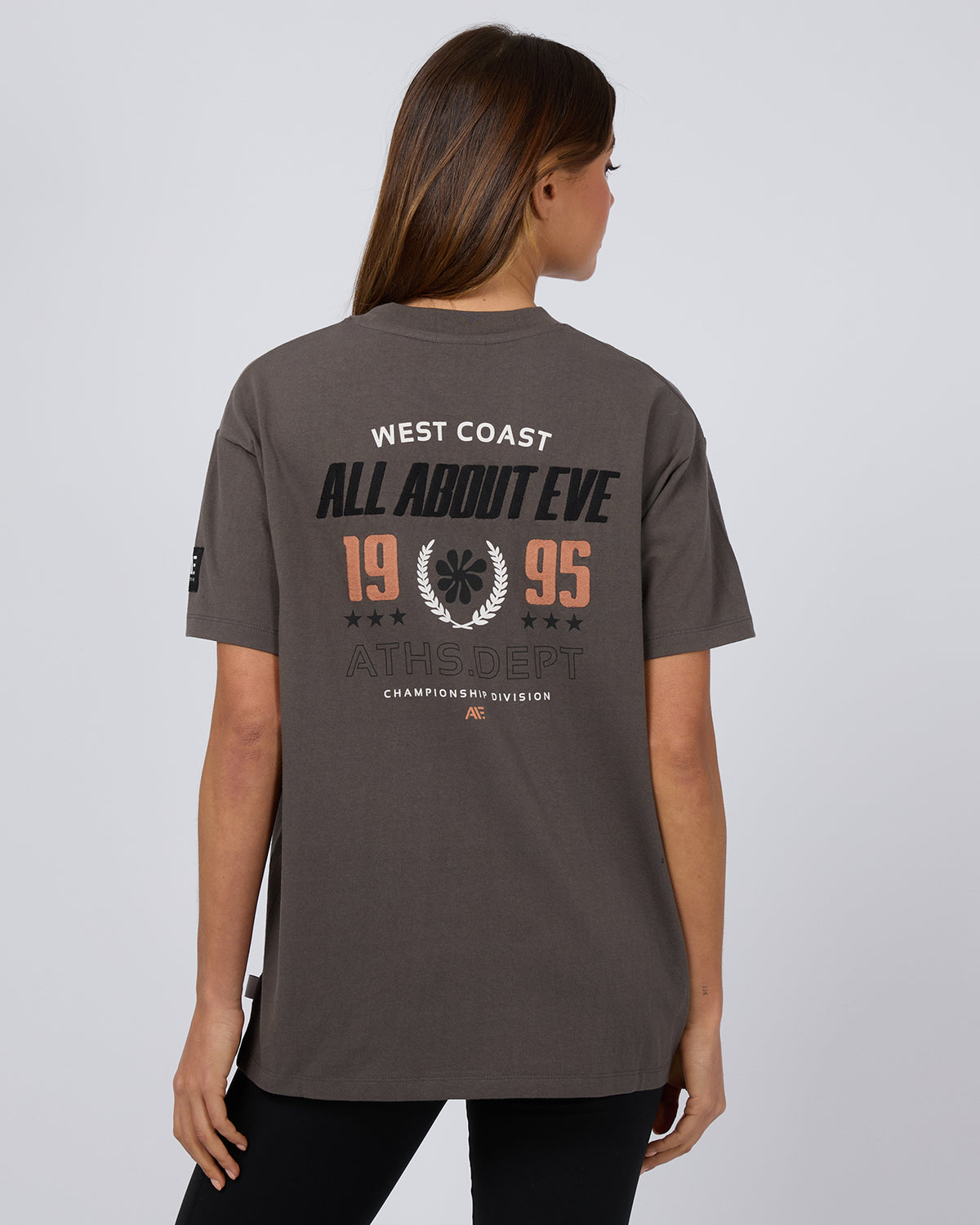 Performance Oversized Tee Charcoal