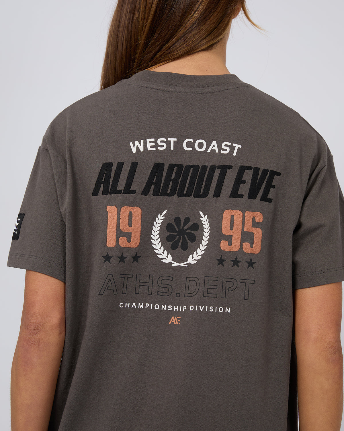 Performance Oversized Tee Charcoal