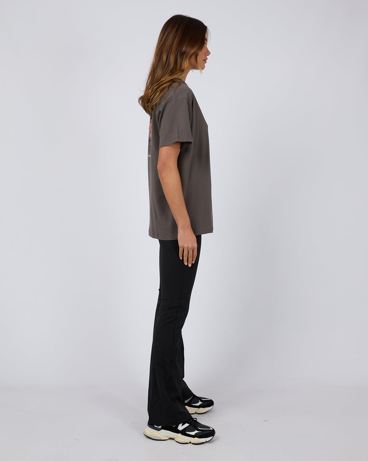 Performance Oversized Tee Charcoal
