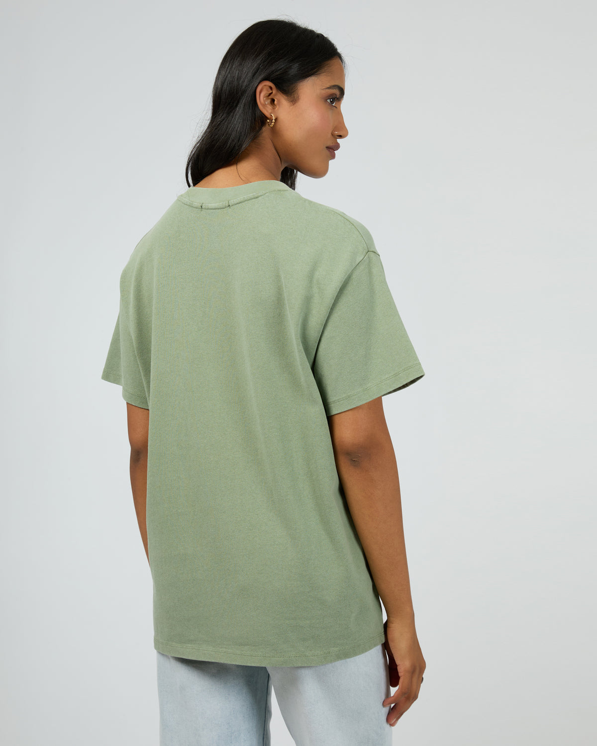 Vital Washed Oversized Tee Khaki
