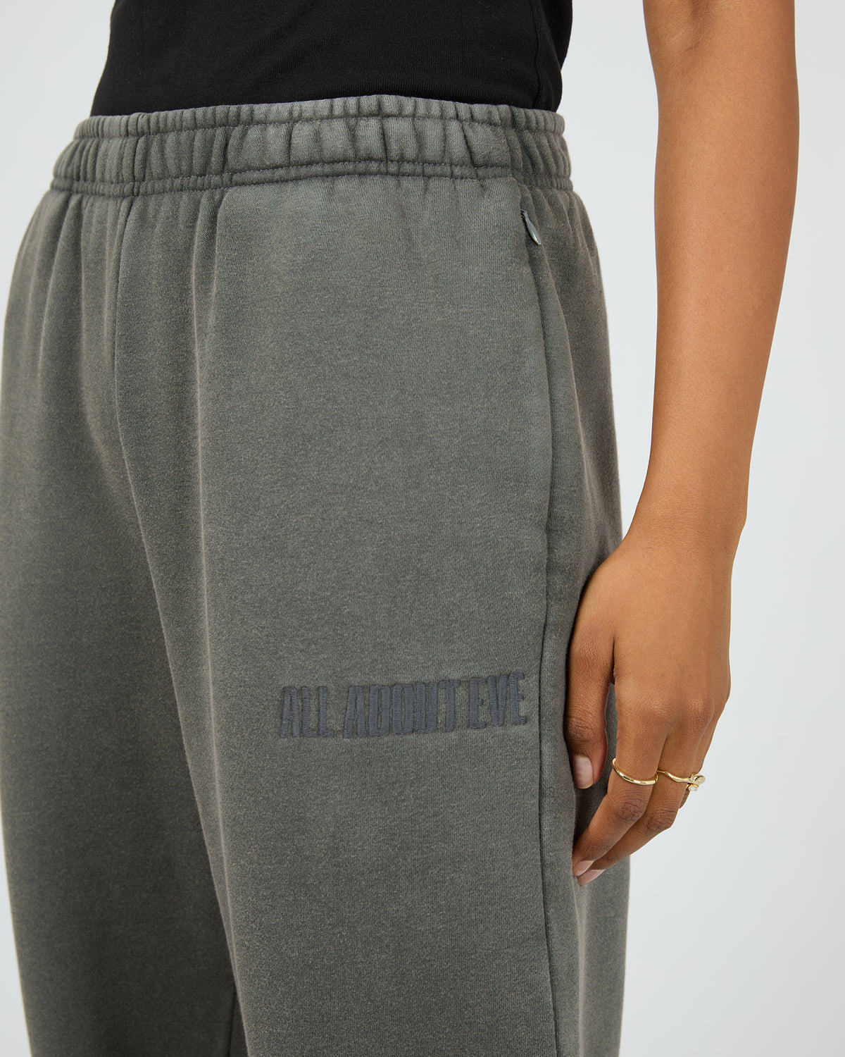 Vital Washed Trackpant Charcoal