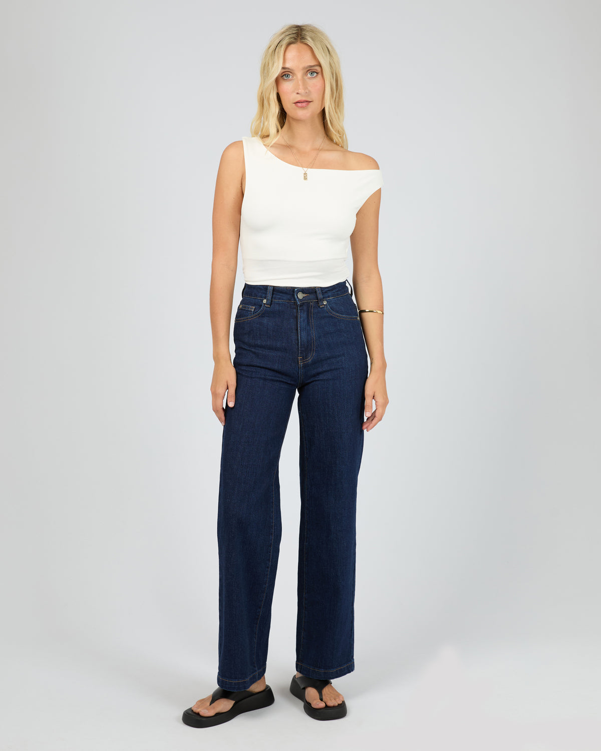 Kylie Off Shoulder Top Vintage White