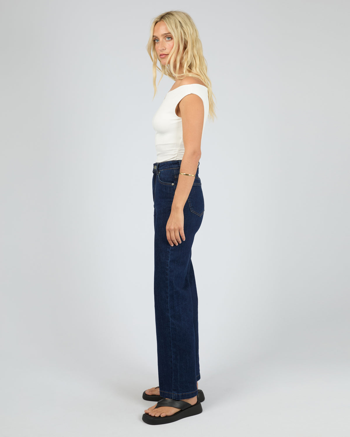 Kylie Off Shoulder Top Vintage White