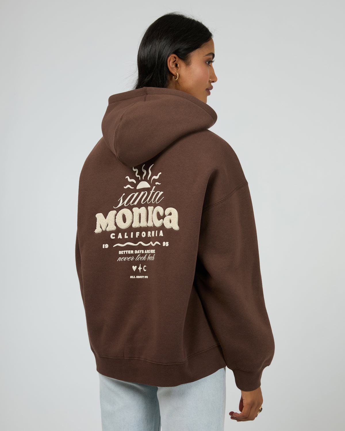 Better Days Hoodie Brown