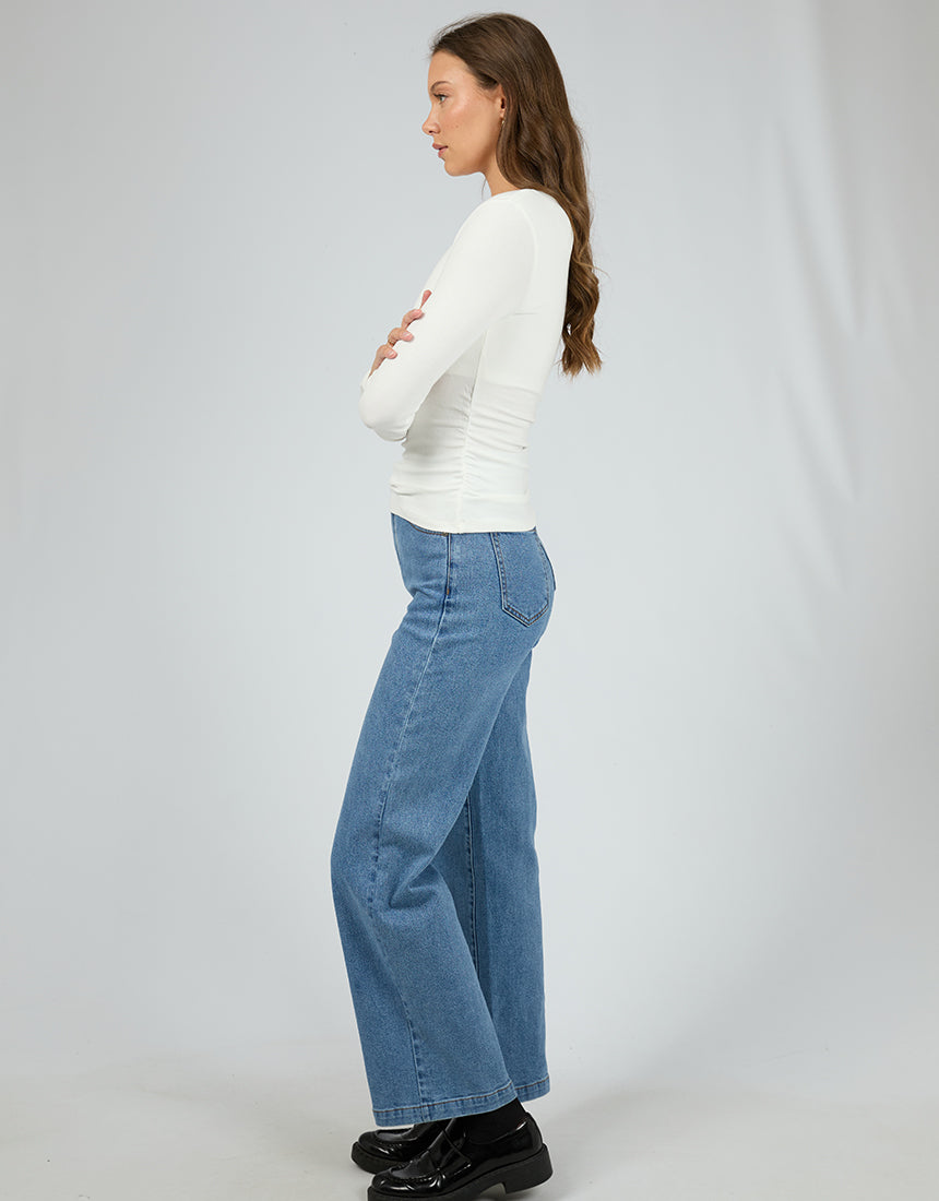 Kylie Long Sleeve Top Vintage White