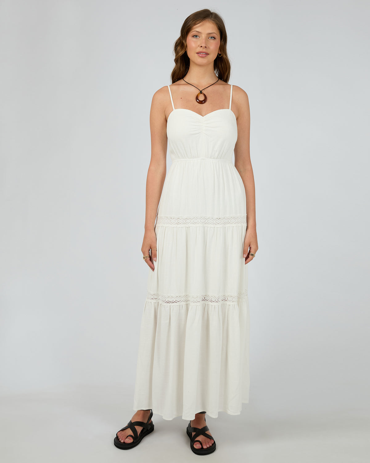 Toledo Maxi Dress Vintage White