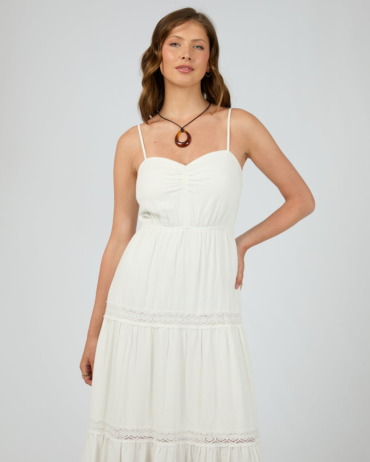 Toledo Maxi Dress Vintage White