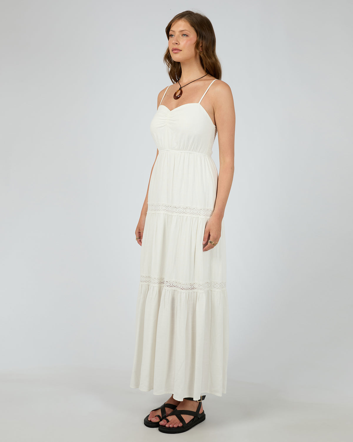 Toledo Maxi Dress Vintage White