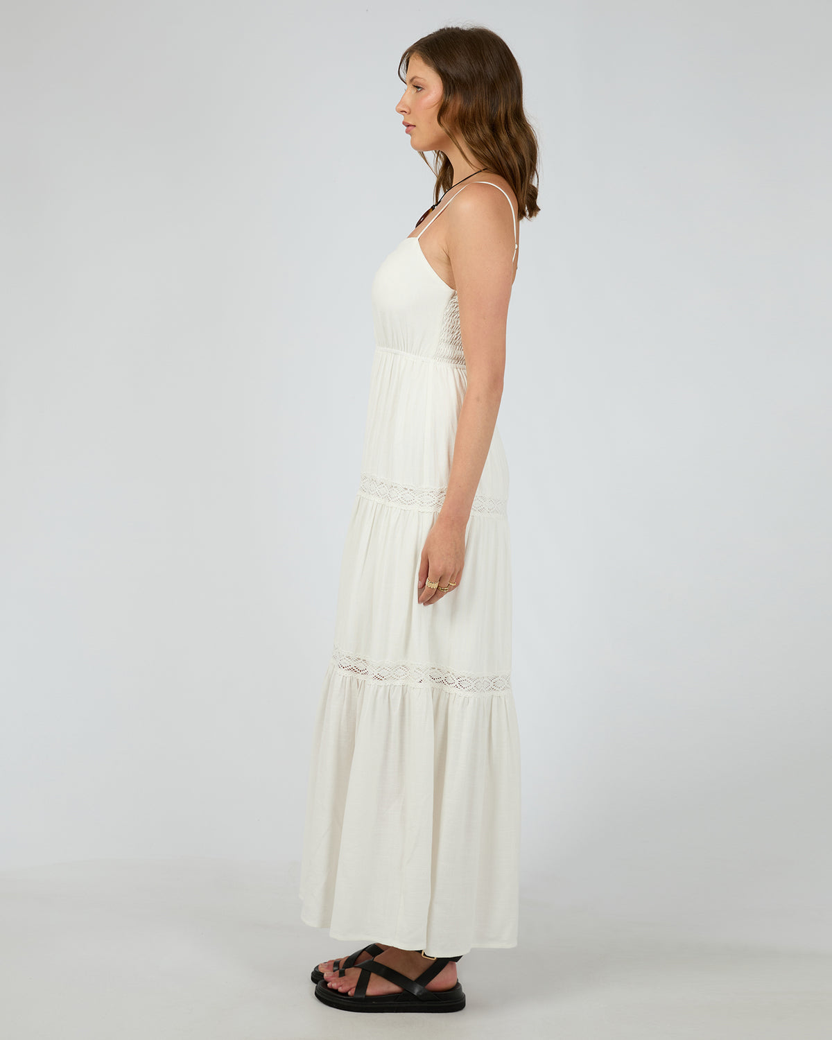 Toledo Maxi Dress Vintage White