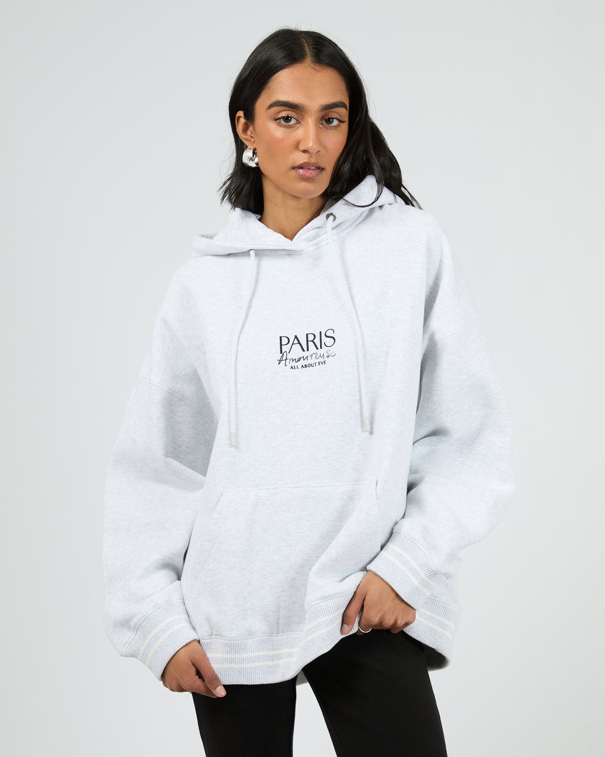 Wilder Relaxed Hoodie Snow Marle