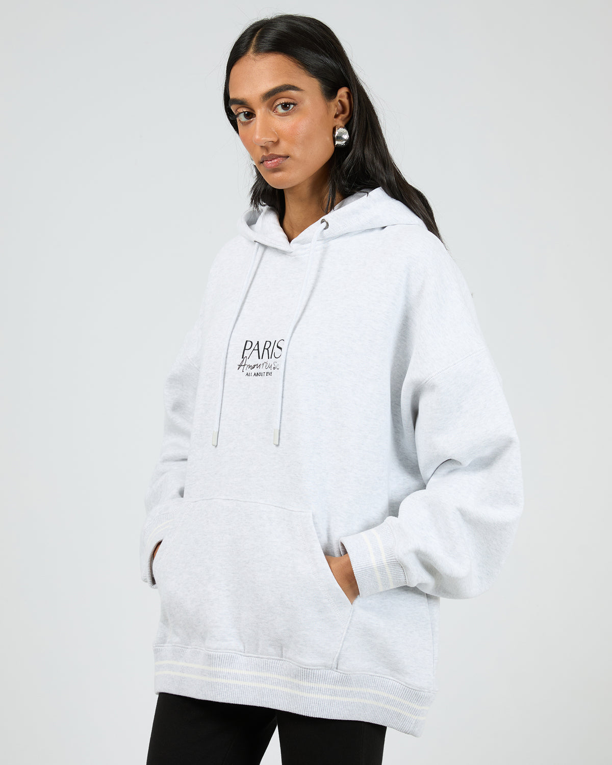 Wilder Relaxed Hoodie Snow Marle
