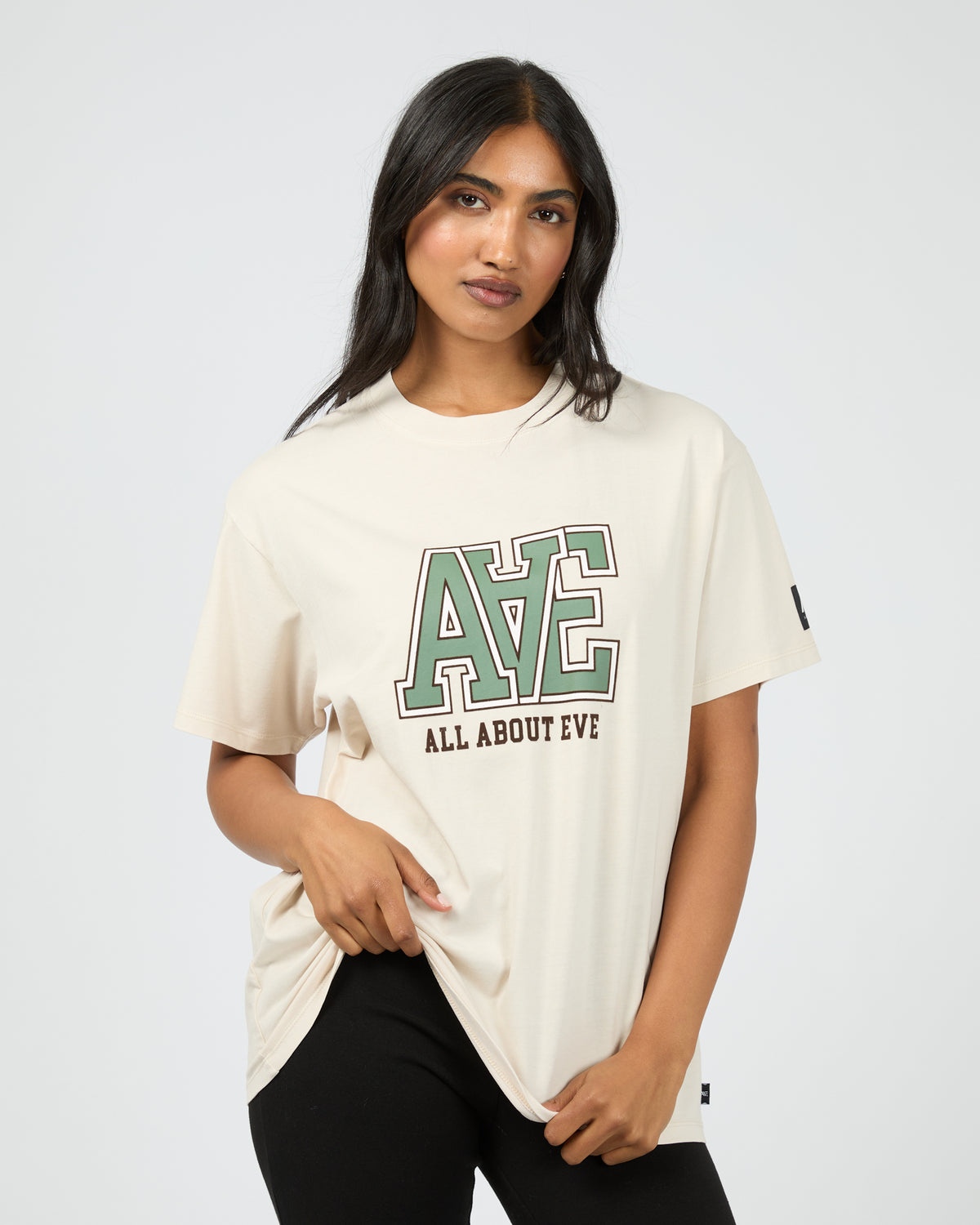 Monogram Relaxed Tee Vanilla