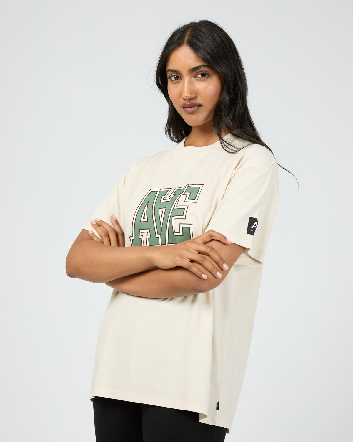 Monogram Relaxed Tee Vanilla