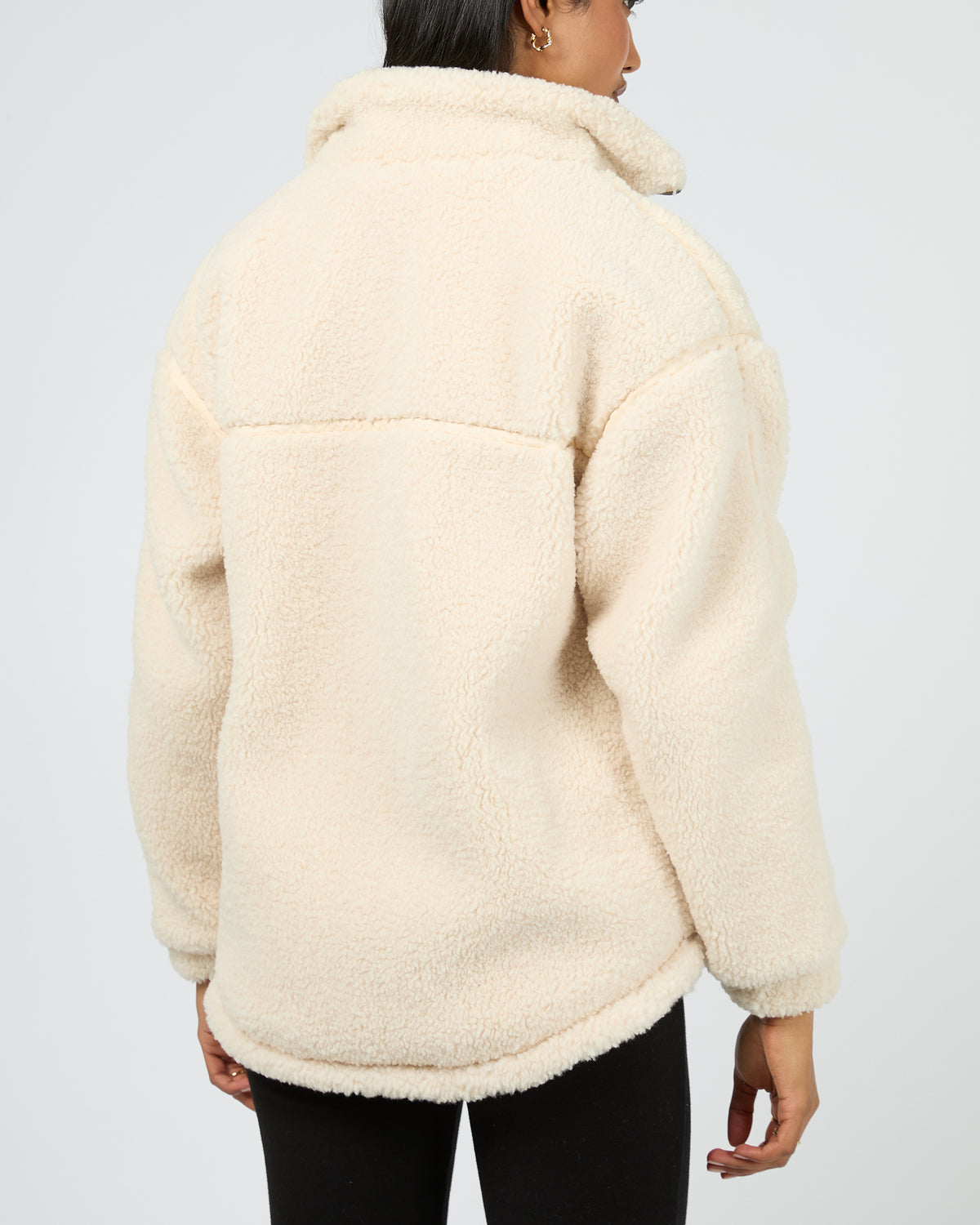 Newport Zip Thru Teddy Natural