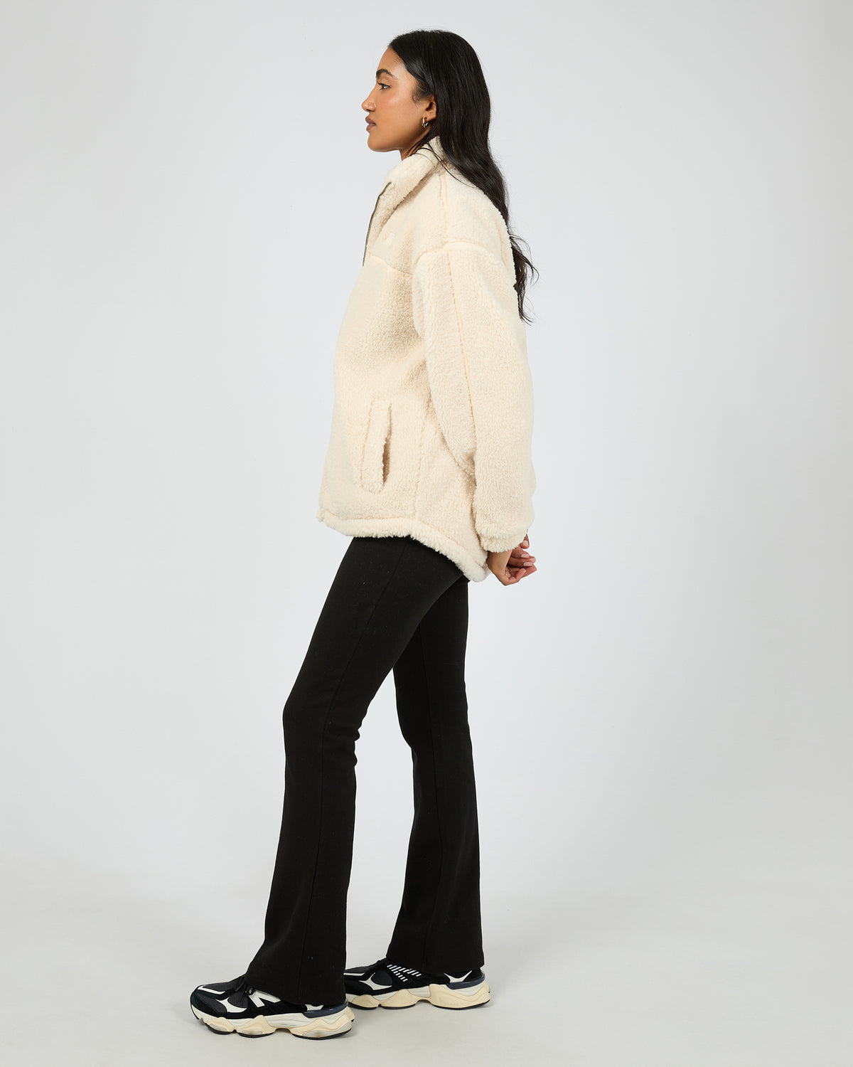 Newport Zip Thru Teddy Natural