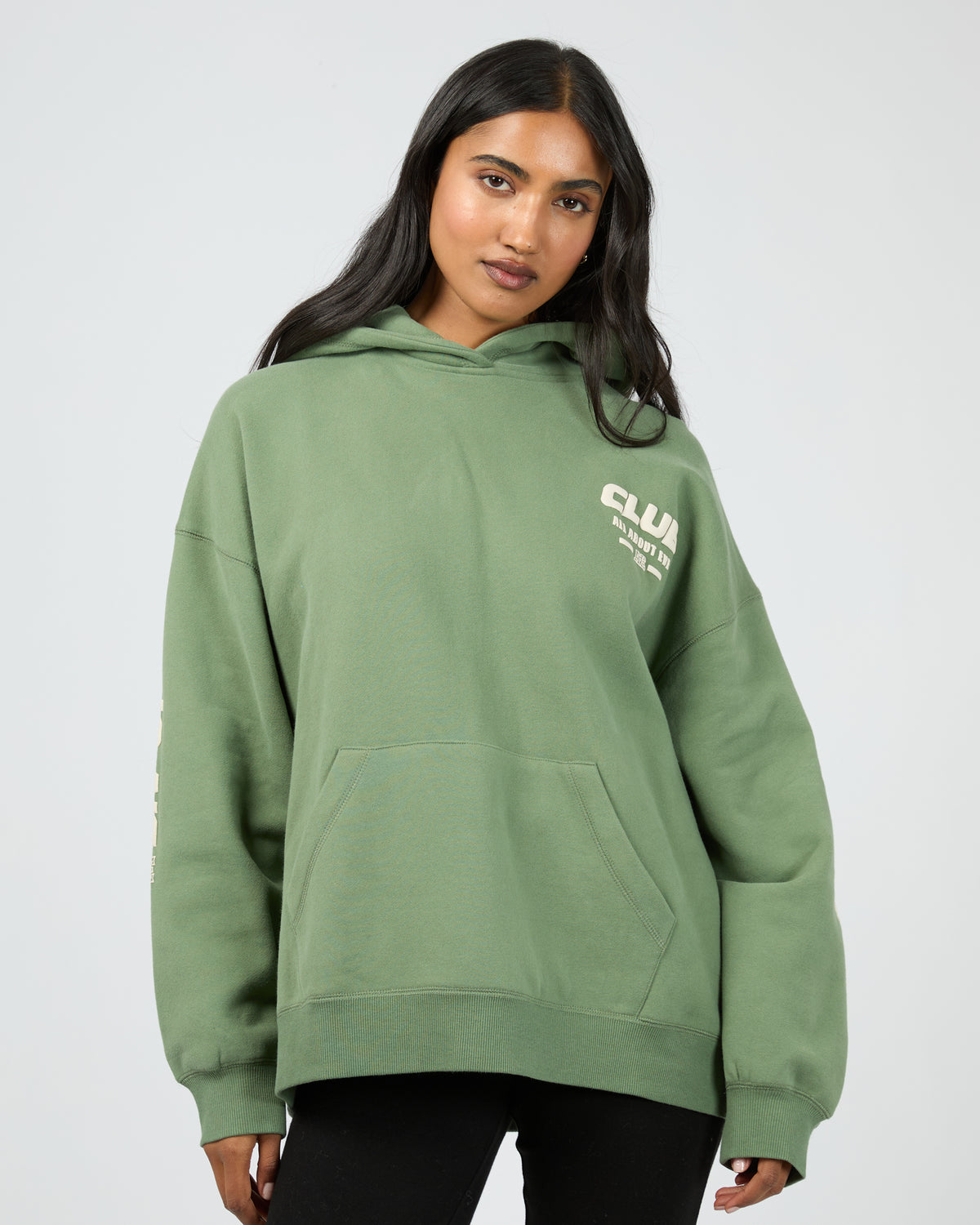Club Relaxed Hoodie Khaki