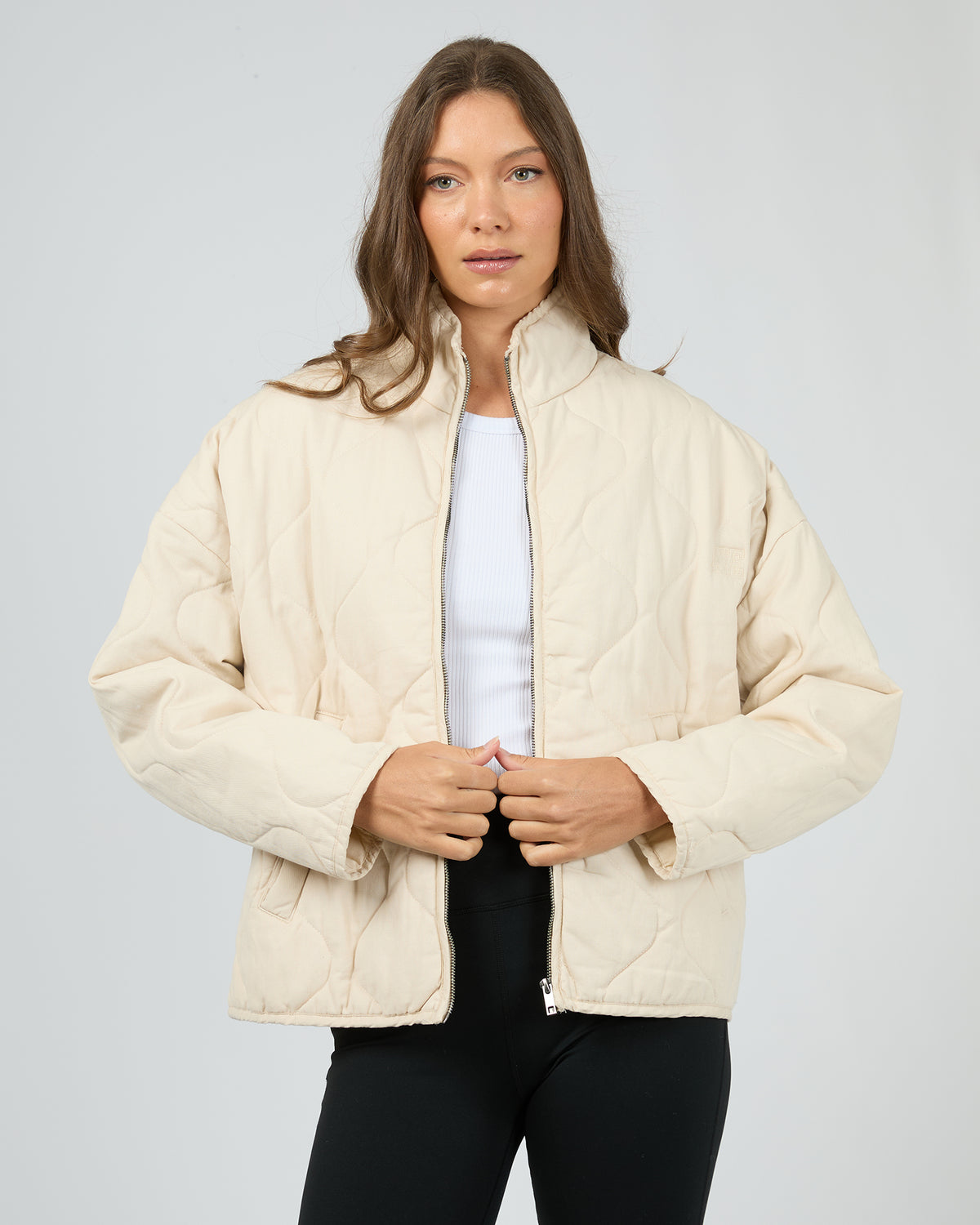 Pasadena Quilted Jacket Vanilla